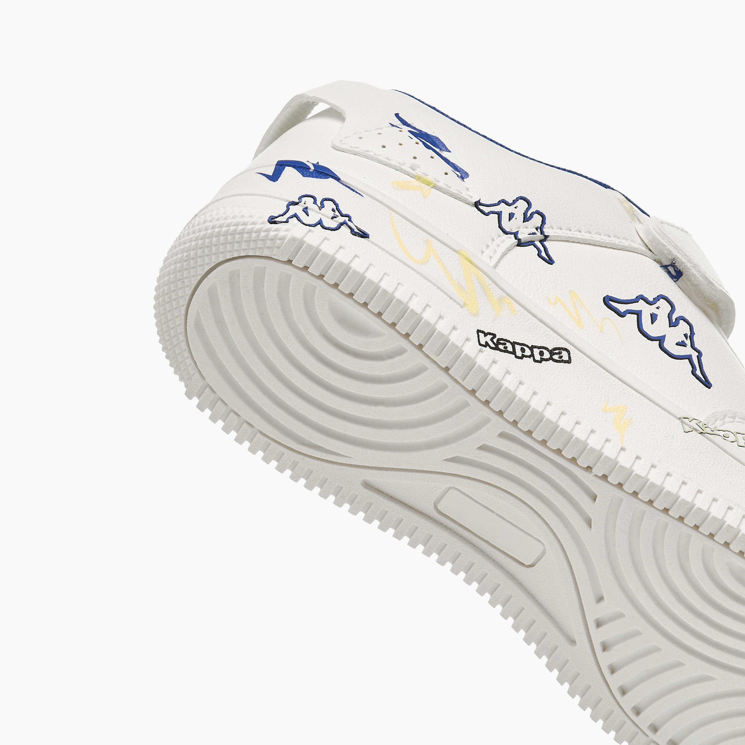 Kappa Boys Logo Print Hook and Loop Sneakers-boys-shoes-sneakers-image-5