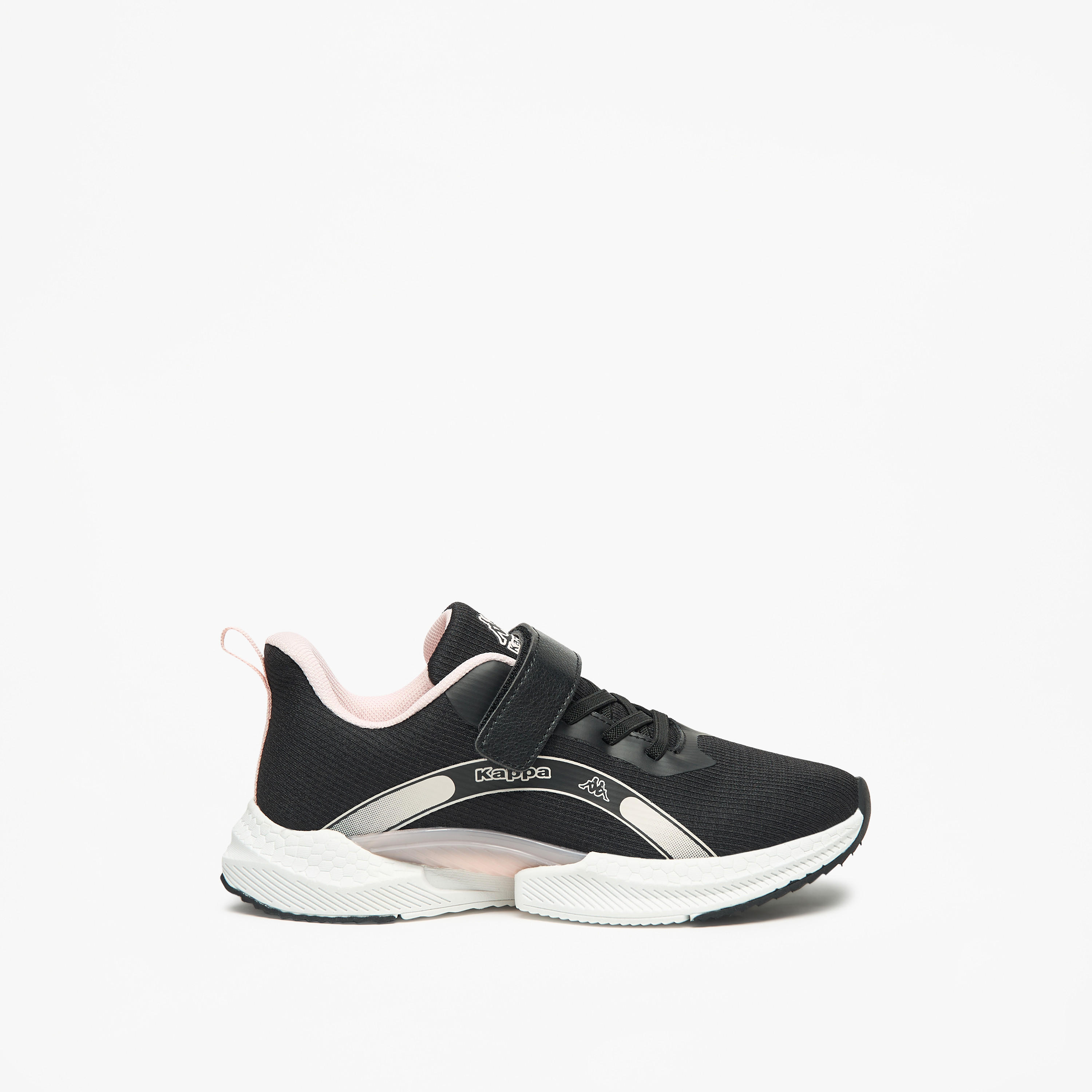 Kappa Girls' Logo Print Walking Shoes with Hook and Loop Closure-girls-shoes-sports-image-3