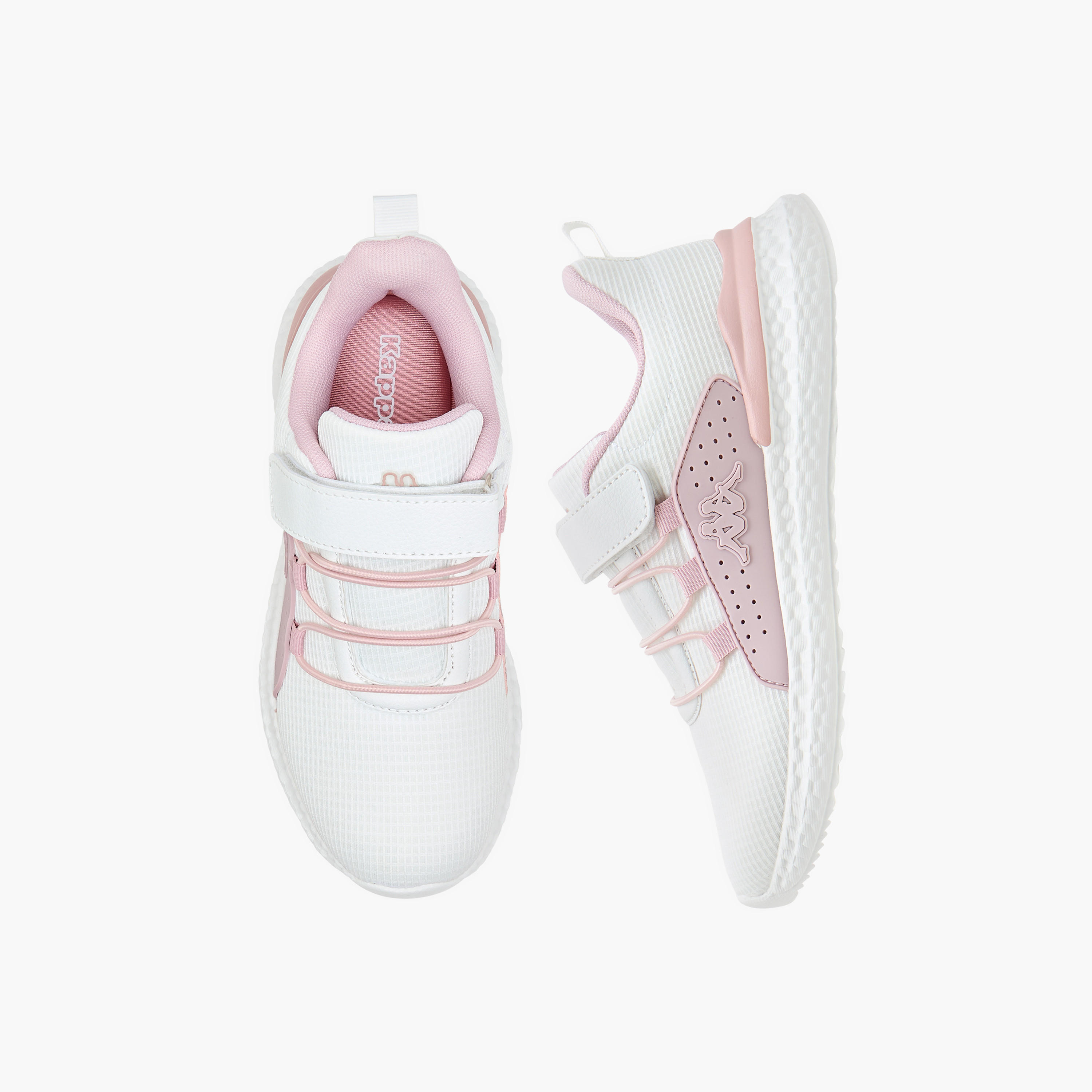 Kappa Girls' Textured Sports Shoes with Hook and Loop Closure-girls-shoes-sports-image-1