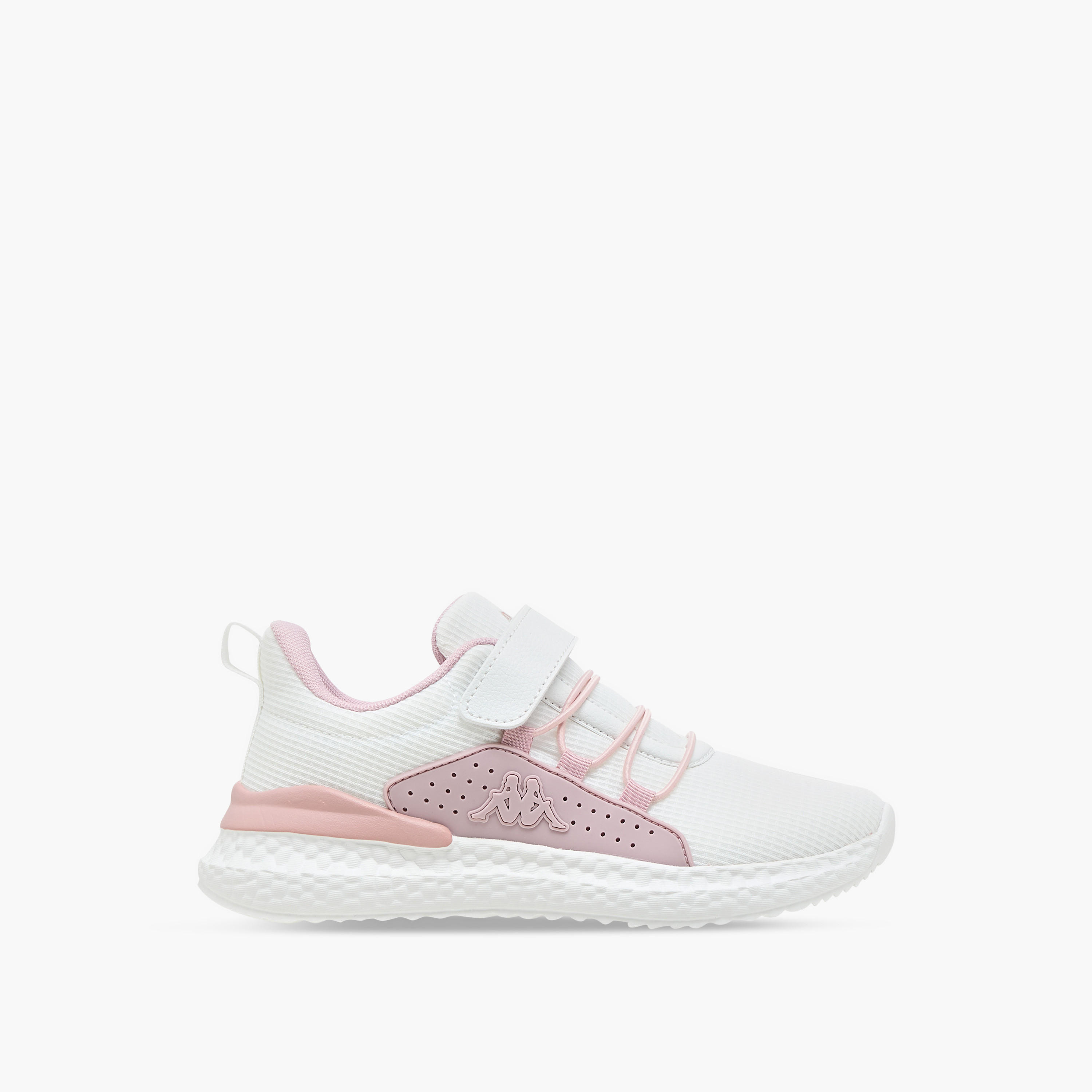 Kappa Girls' Textured Sports Shoes with Hook and Loop Closure-girls-shoes-sports-image-3