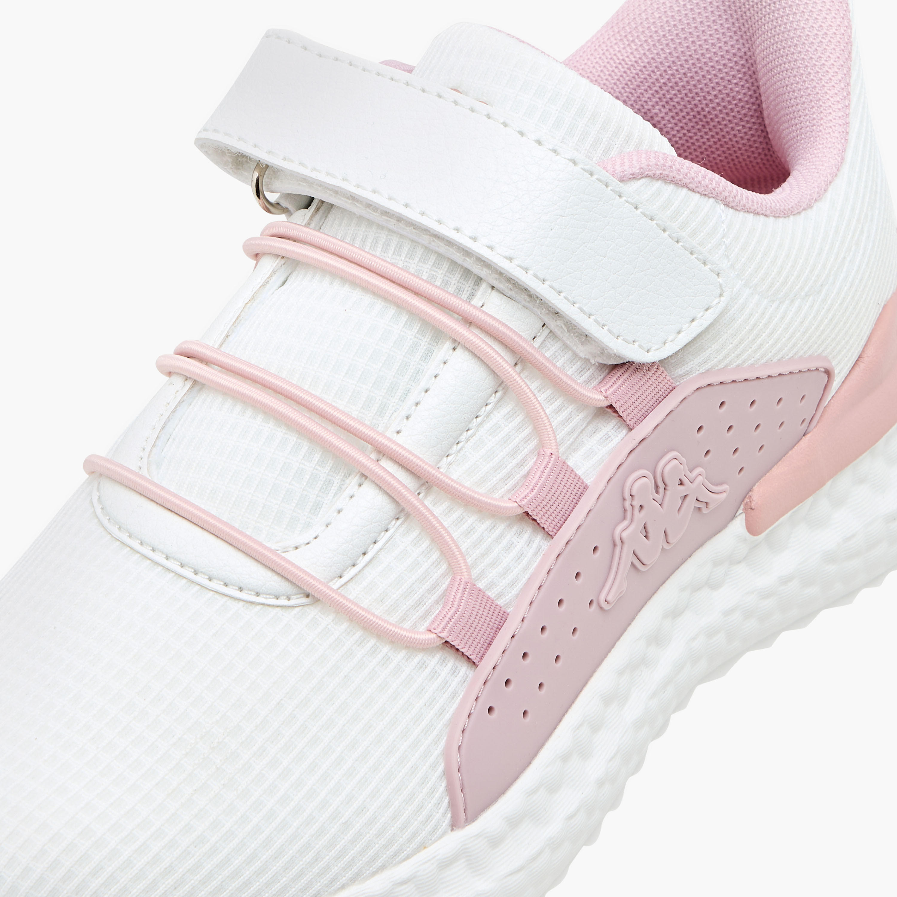 Kappa Girls' Textured Sports Shoes with Hook and Loop Closure-girls-shoes-sports-image-4