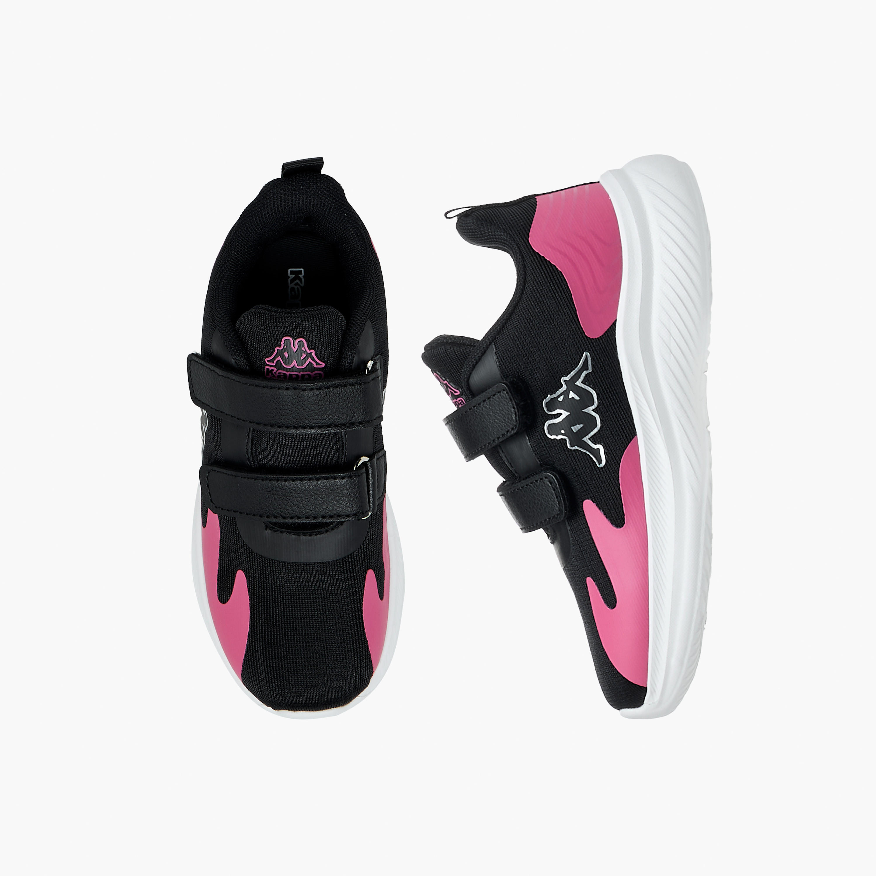 Kappa Girls Panelled Hook & Loop Walking Shoes-girls-shoes-sports-image-1