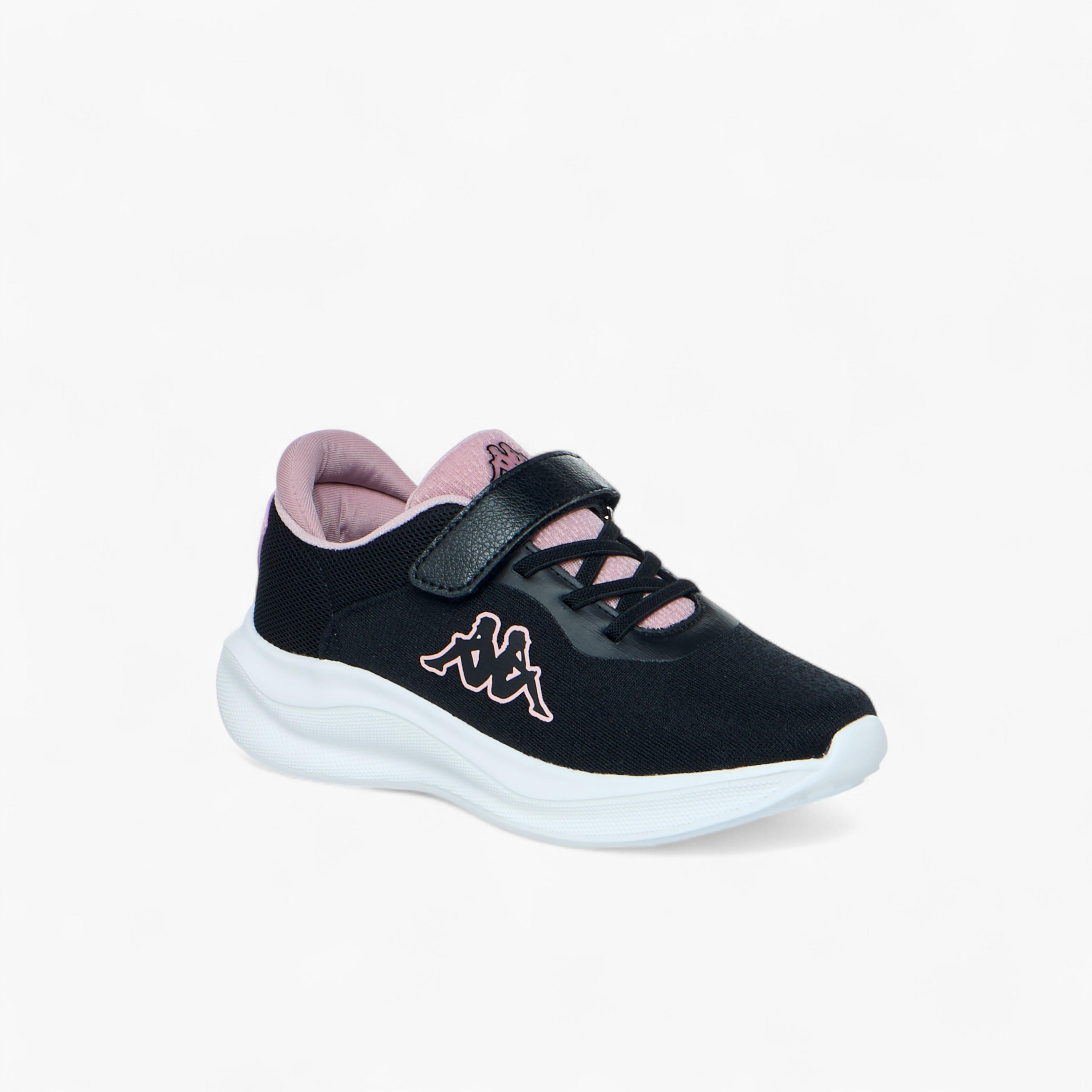 Kappa Girls Logo Print Hook & Loop Walking Shoes-girls-shoes-sports-image-2