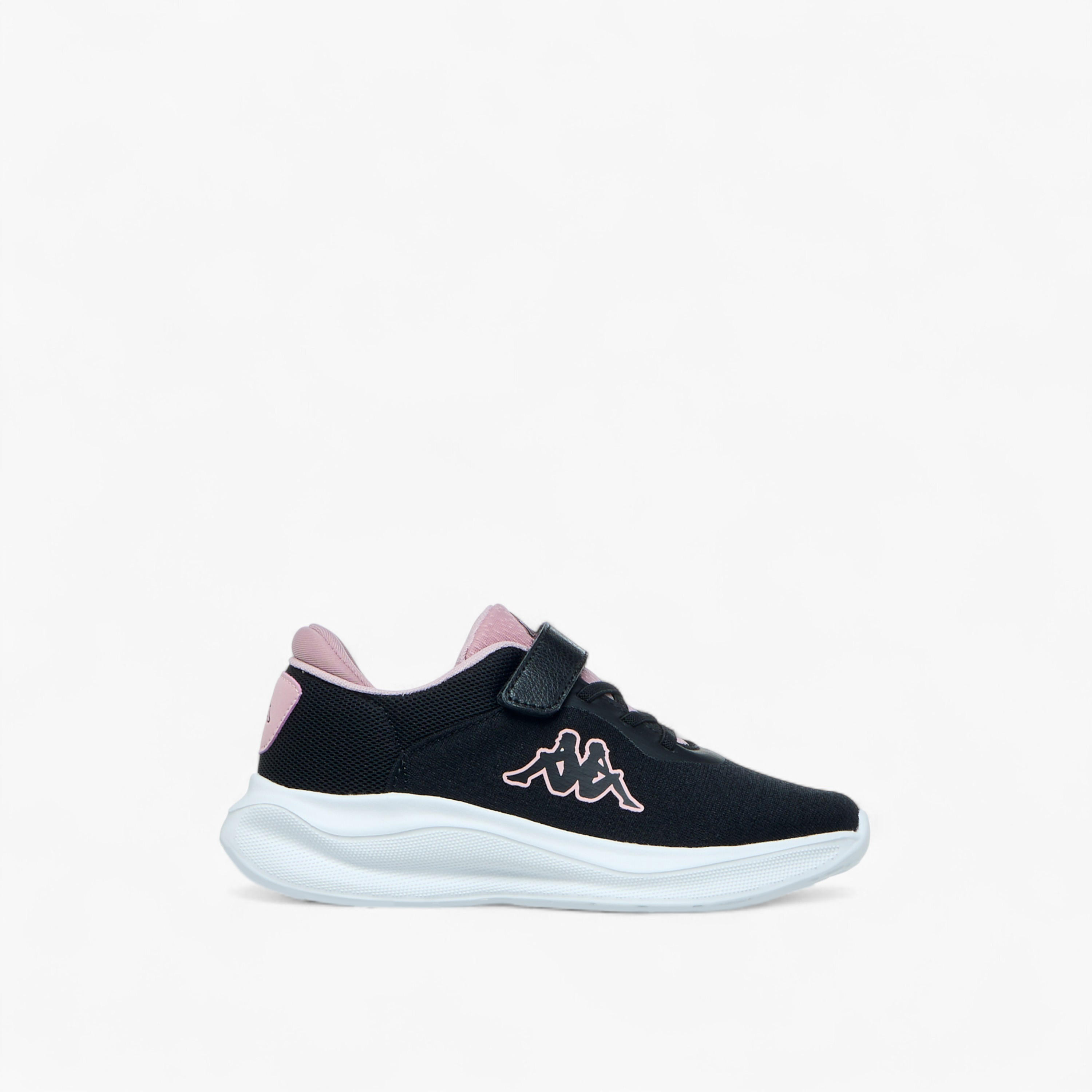 Kappa Girls Logo Print Hook & Loop Walking Shoes-girls-shoes-sports-image-3