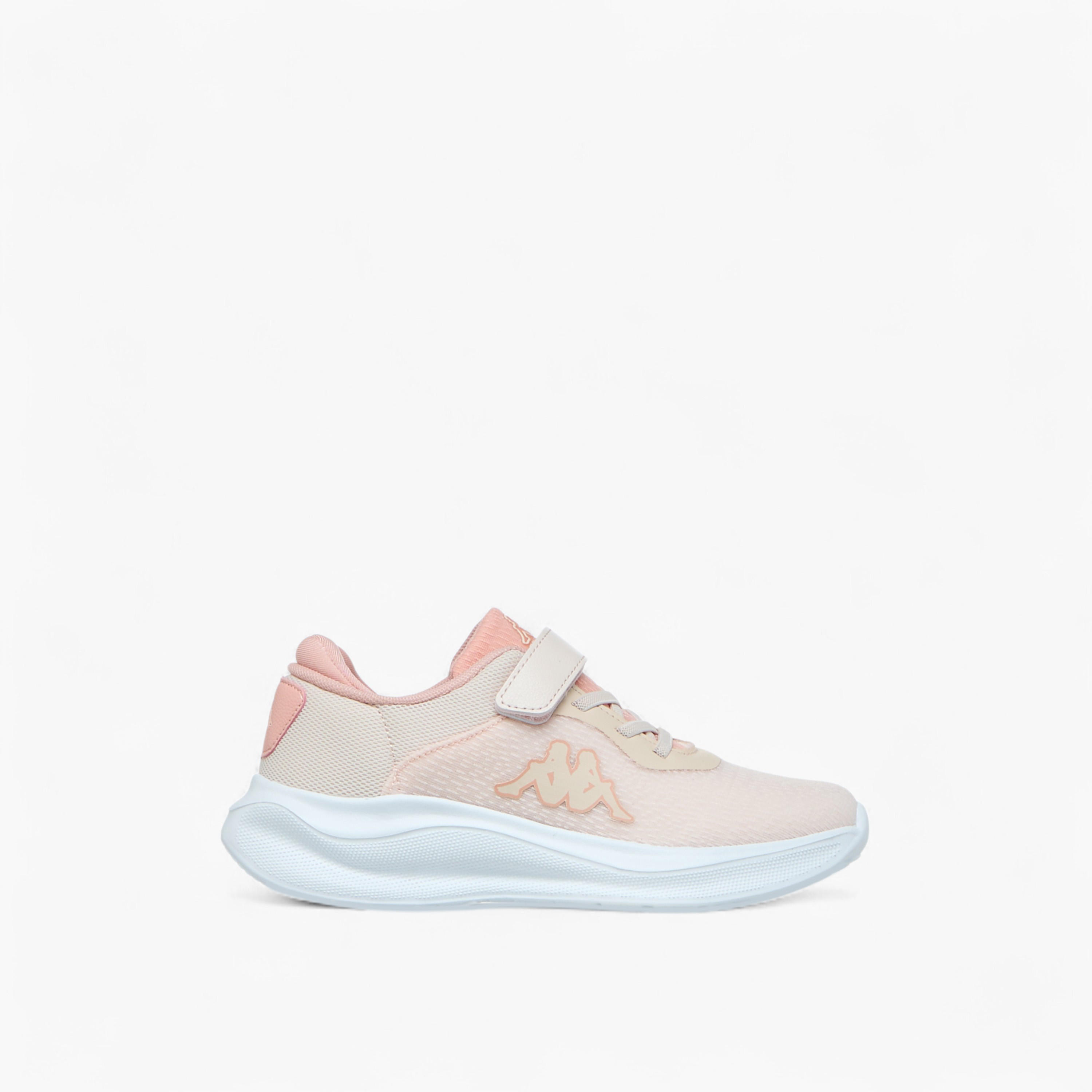 Kappa Girls Logo Print Hook & Loop Walking Shoes-girls-shoes-sports-image-3