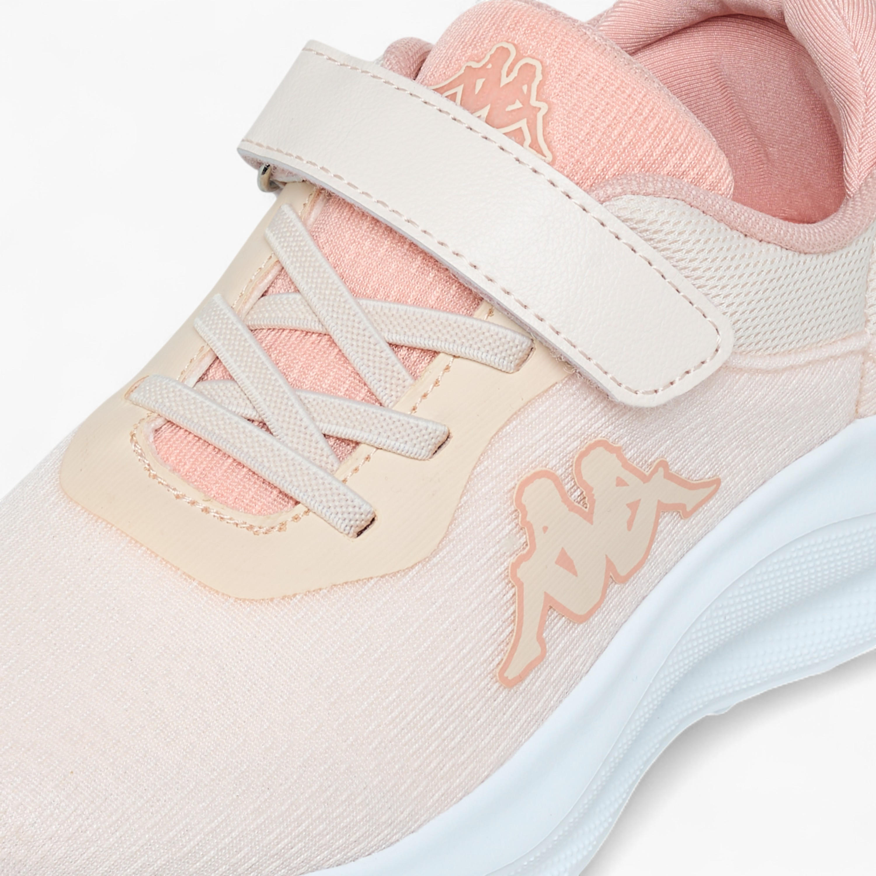 Kappa Girls Logo Print Hook & Loop Walking Shoes-girls-shoes-sports-image-4