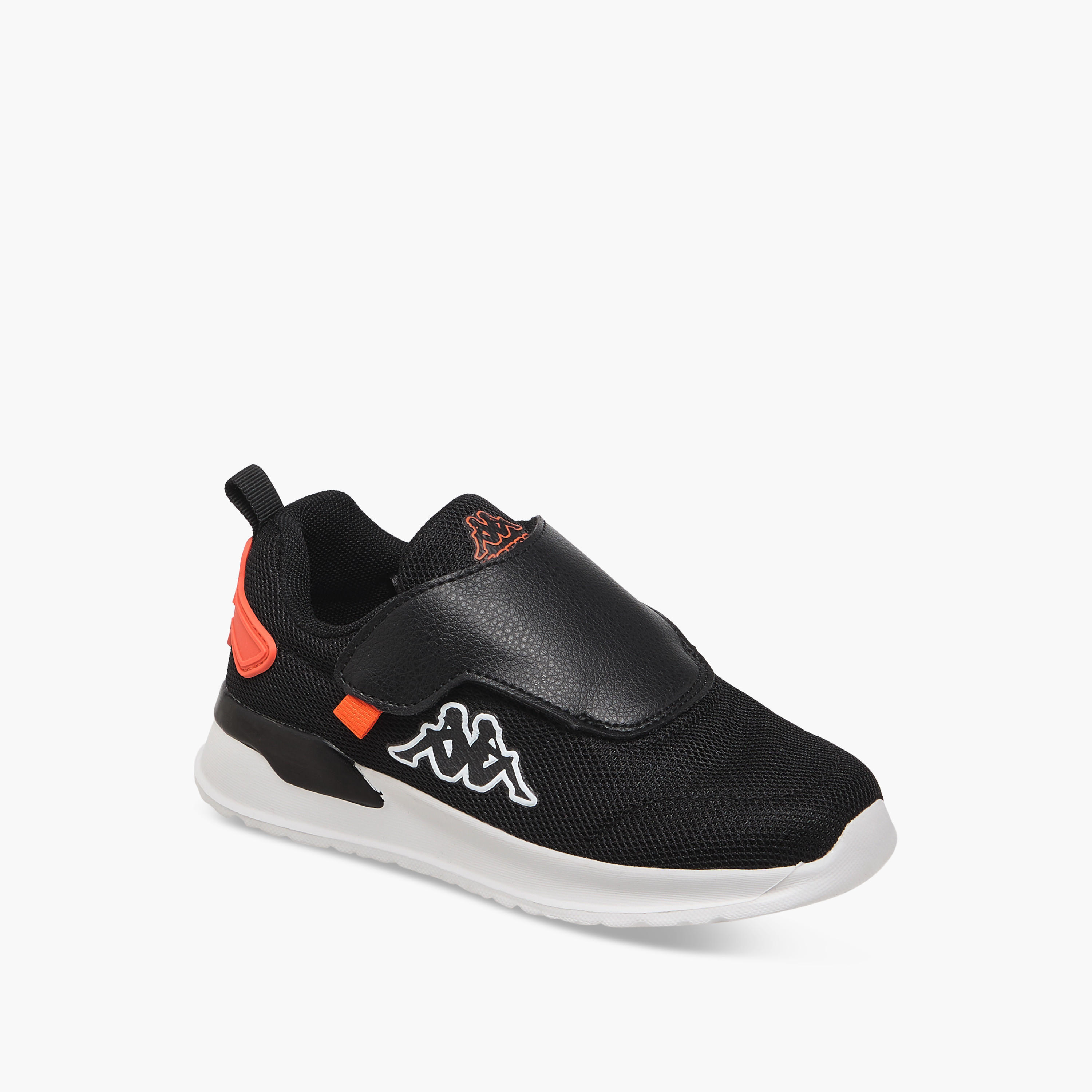 Kappa Kids' Logo Detail Sports Shoes with Hook and Loop Closure-boys-shoes-sneakers-image-2