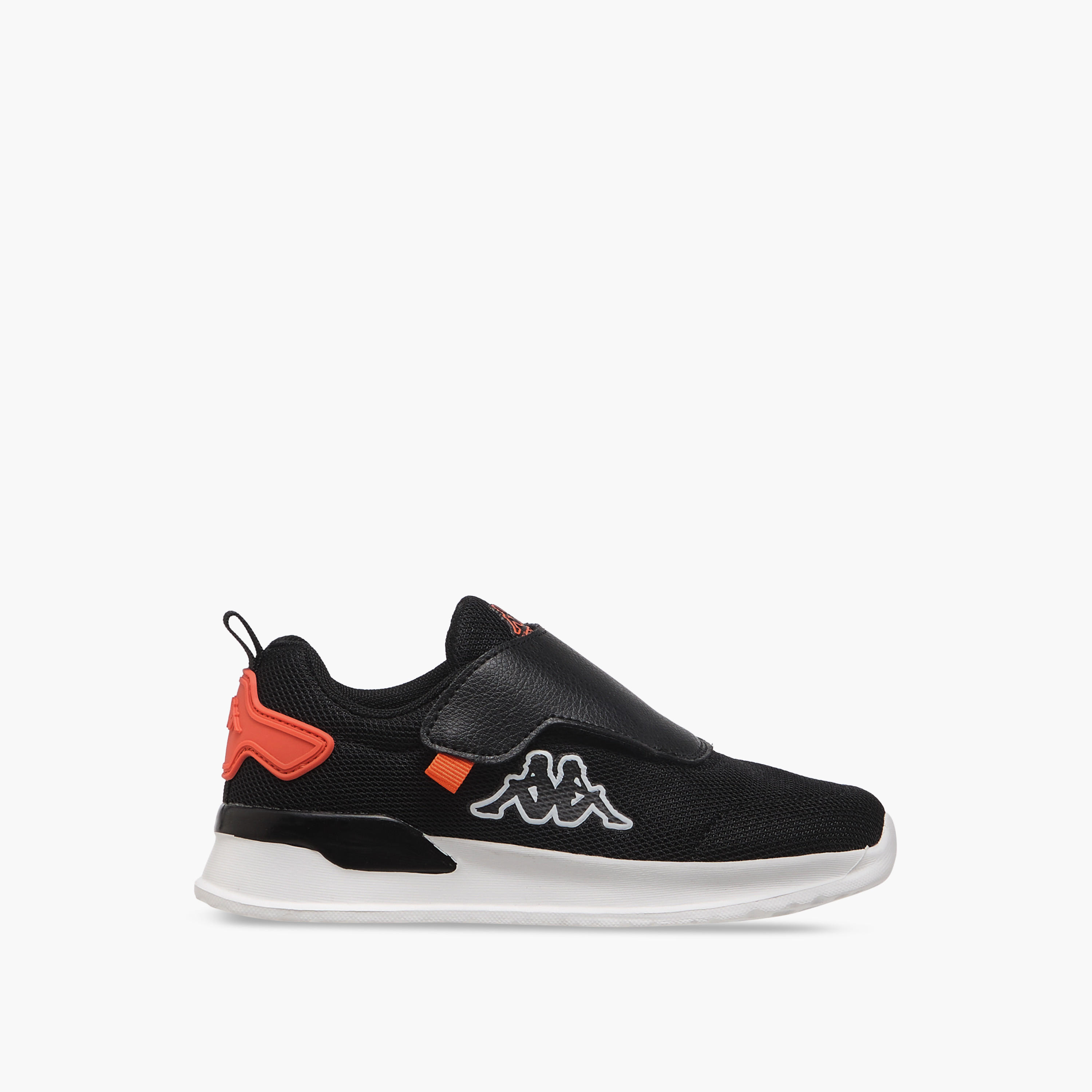 Kappa Kids' Logo Detail Sports Shoes with Hook and Loop Closure-boys-shoes-sneakers-image-3