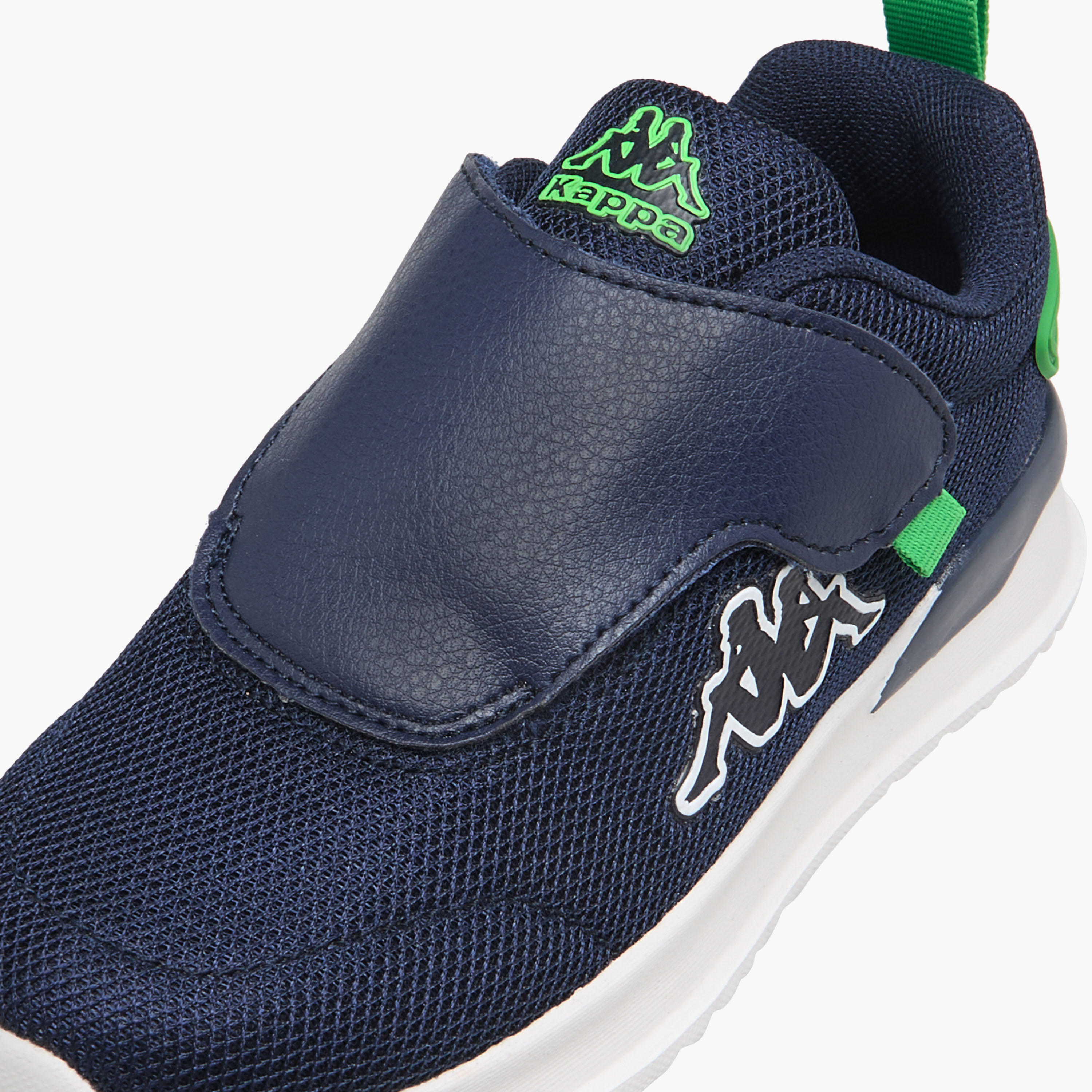 Kappa Kids' Logo Detail Sports Shoes with Hook and Loop Closure-boys-shoes-sneakers-image-4