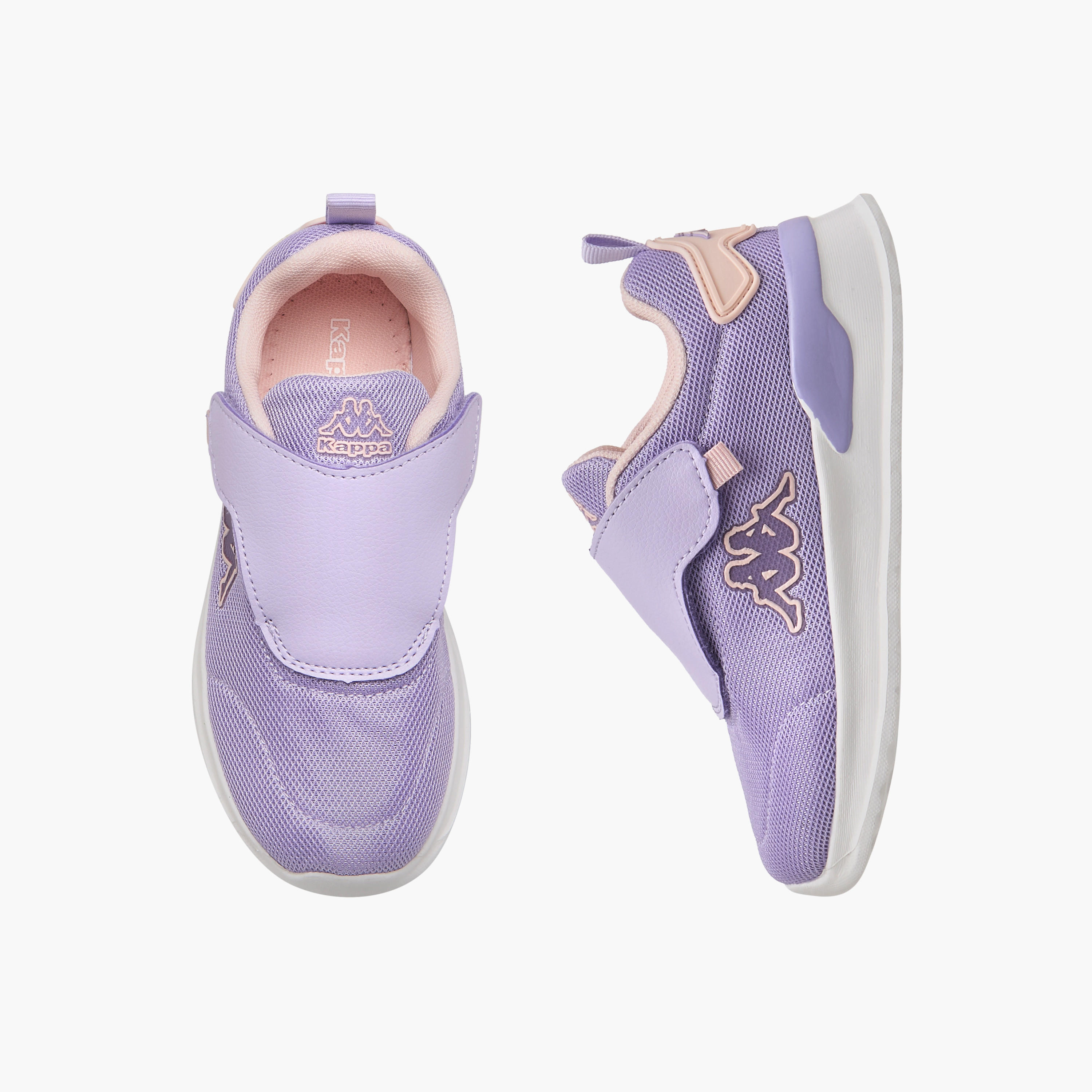 Kappa Girls' Pull Tab Detail Sports Shoes with Hook and Loop Closure-girls-shoes-sports-image-1