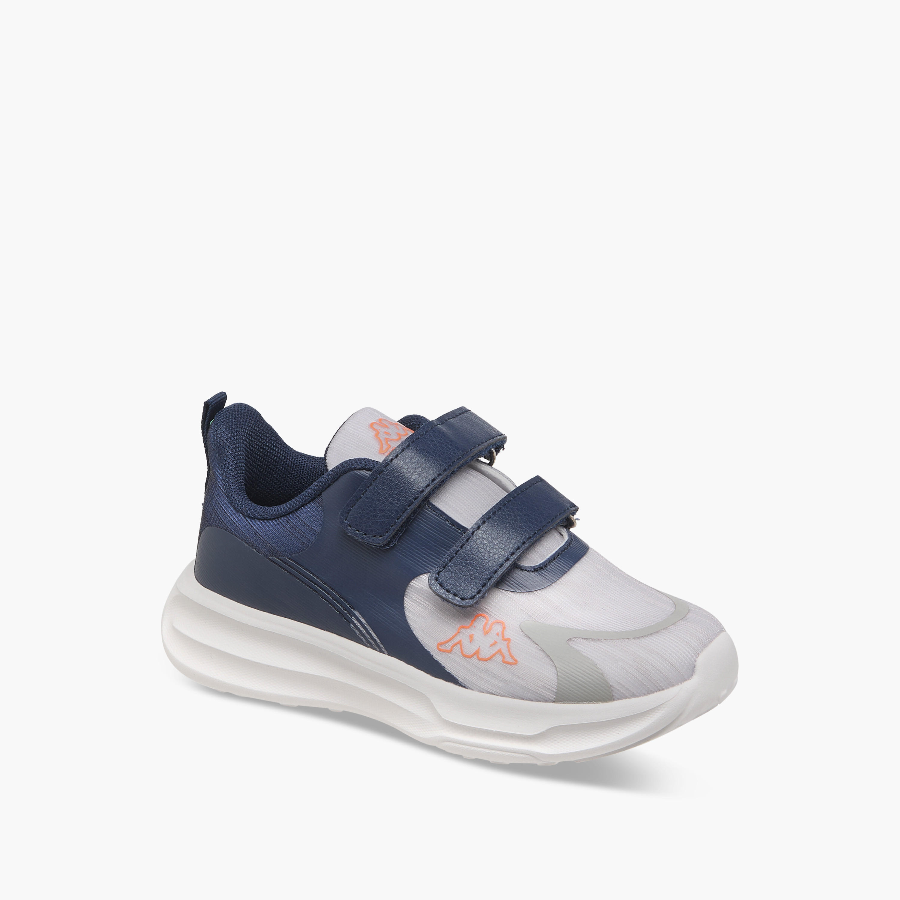Kappa Kids' Pull Tab Detail Sports Shoes with Hook and Loop Closure-boys-shoes-sneakers-image-2