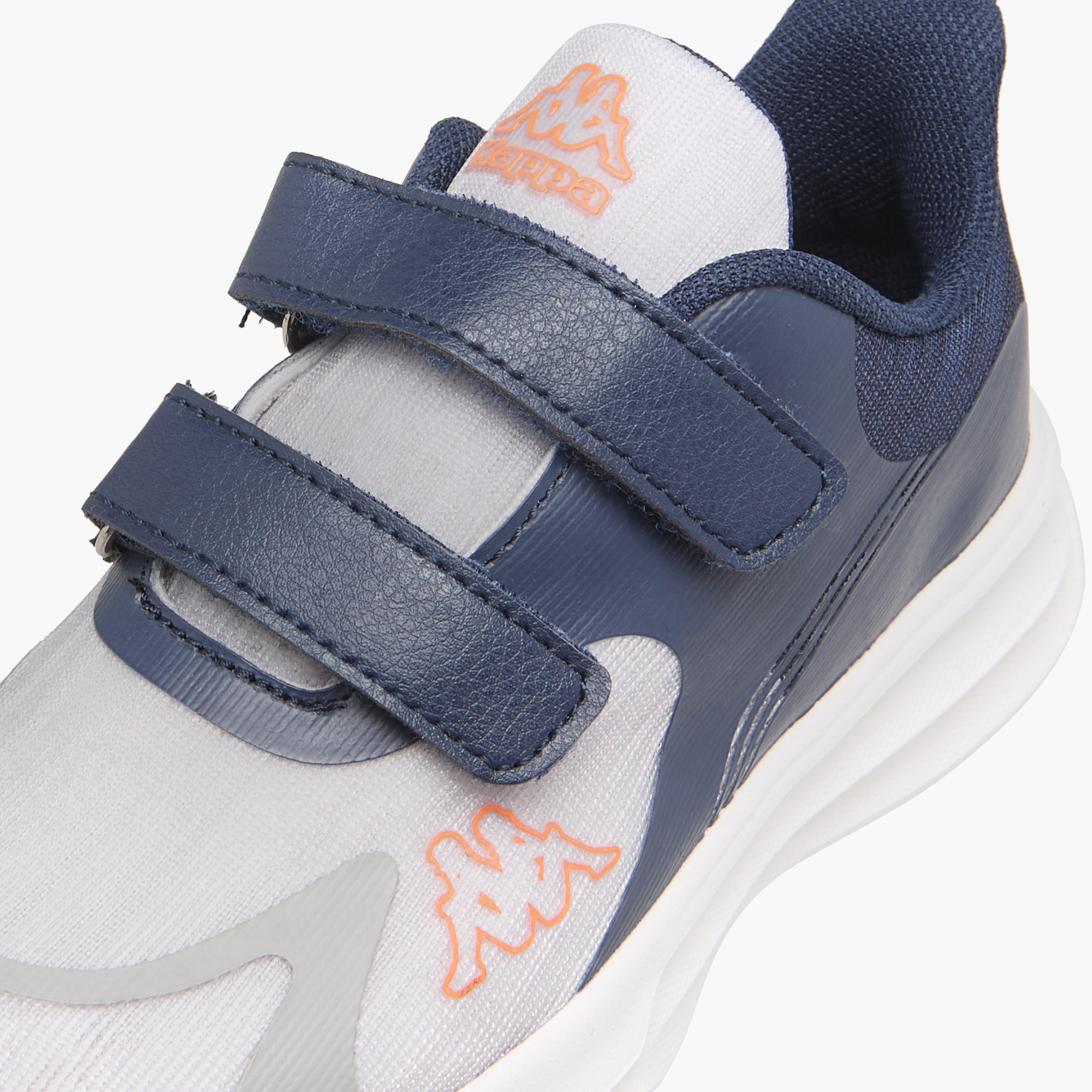 Kappa Kids' Pull Tab Detail Sports Shoes with Hook and Loop Closure-boys-shoes-sneakers-image-4
