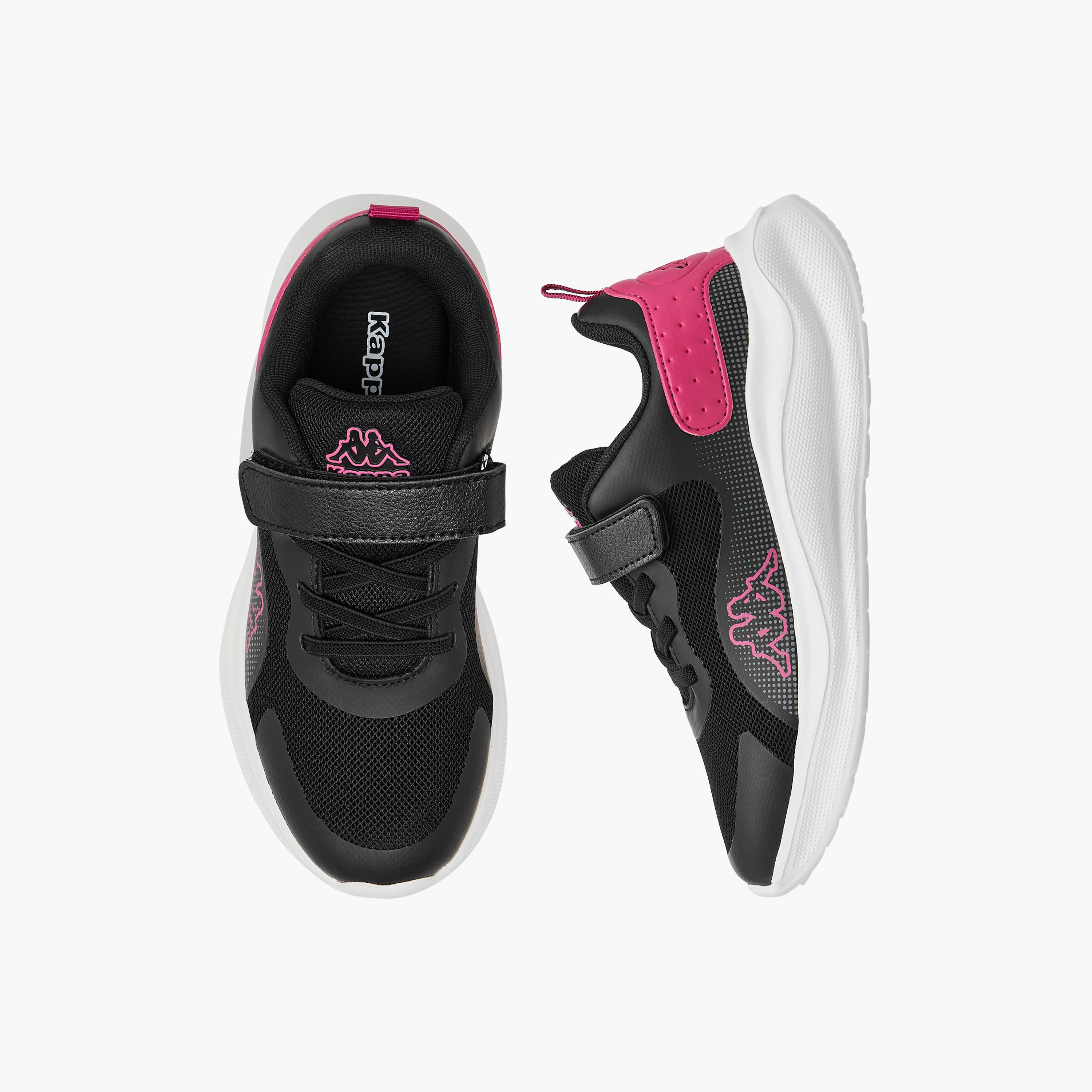 Kappa Girls Panelled Hook & Loop Walking Shoes-girls-shoes-sports-image-1