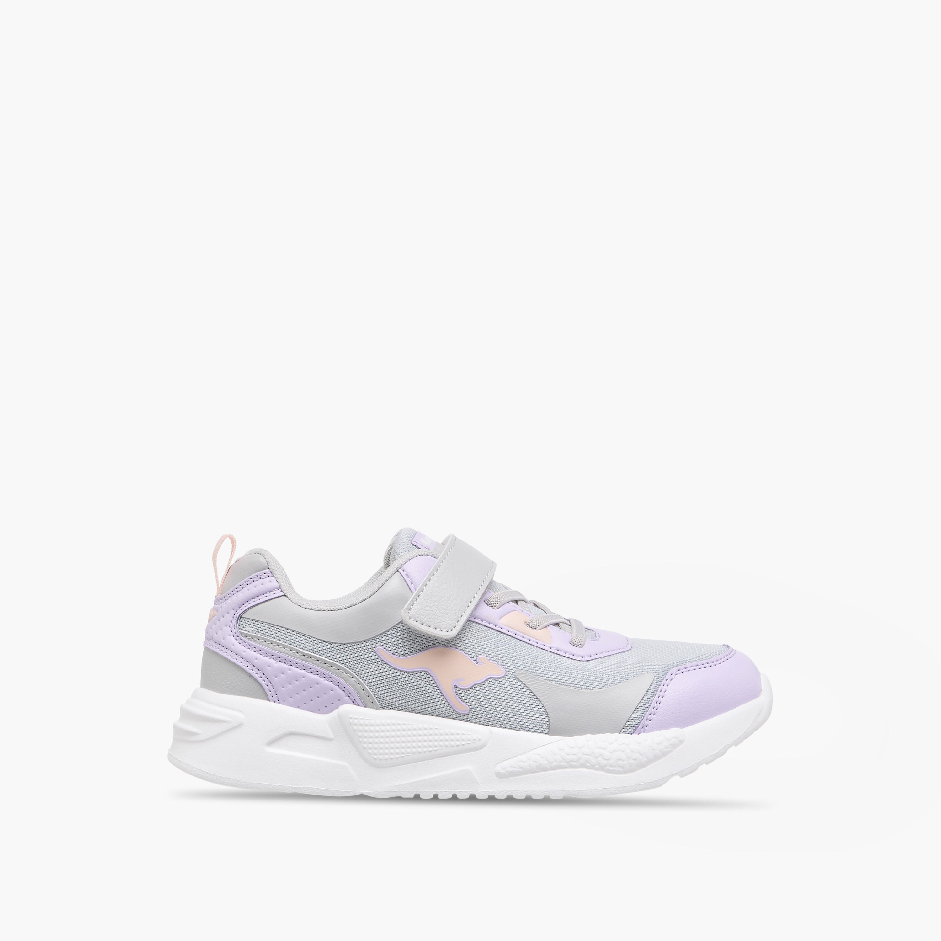 Kangaroos Girls Logo Detail Hook & Loop Walking Shoes-girls-shoes-sports-image-3