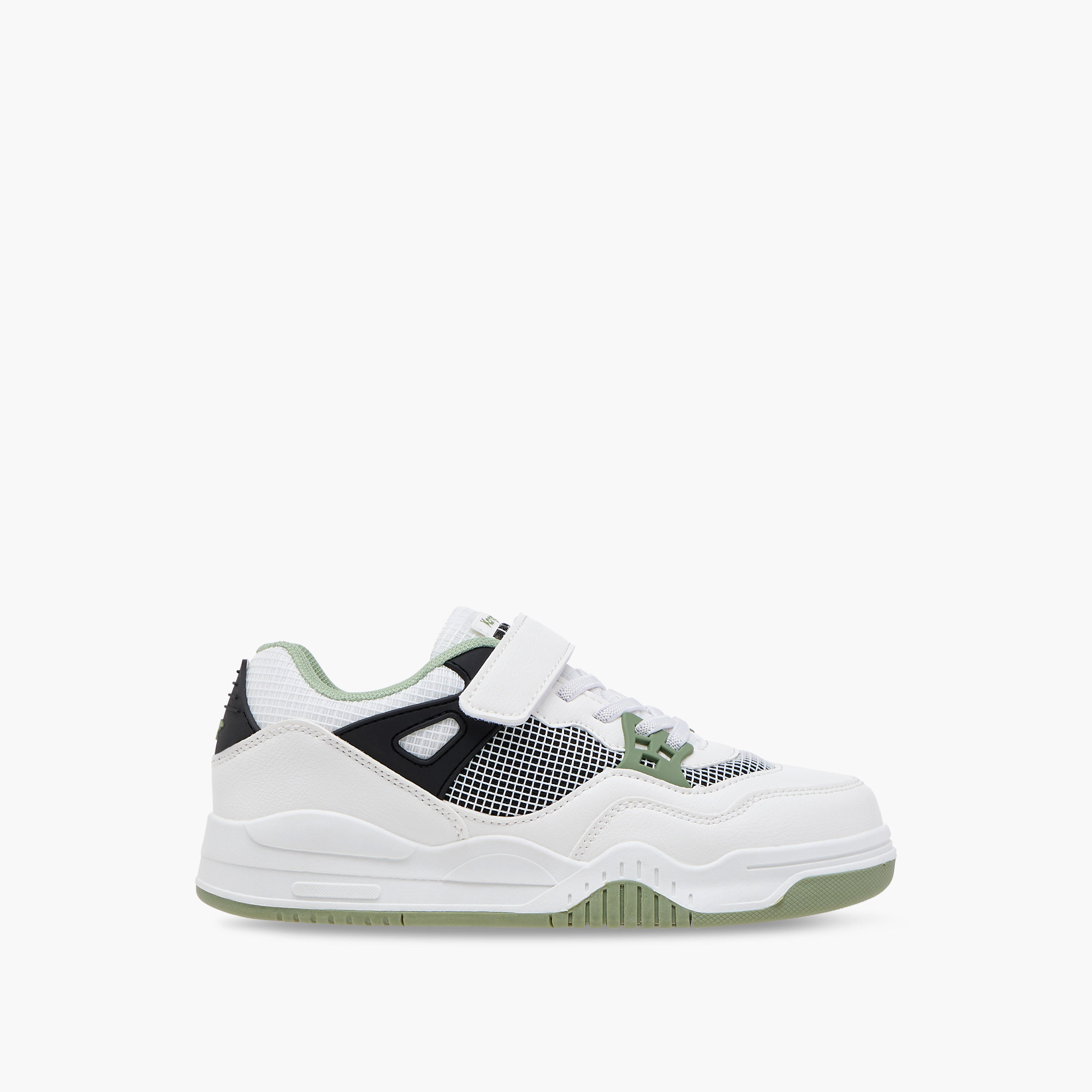 KangaROOS Kids' Panelled Sneakers with Hook and Loop Closure-girls-shoes-sneakers-image-3
