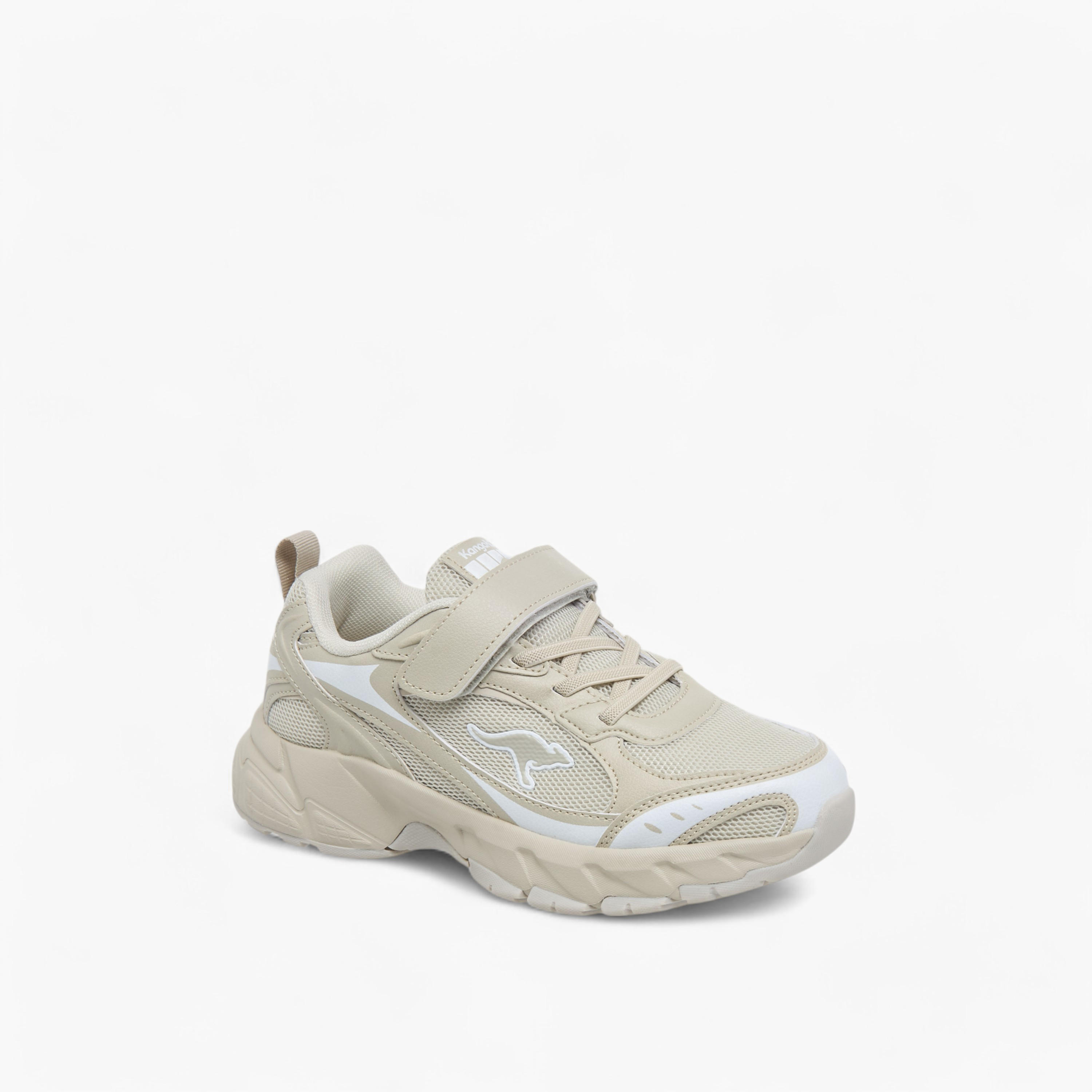 Kangaroos Girls Logo Detail Hook & Loop Walking Shoes-girls-shoes-sports-image-2