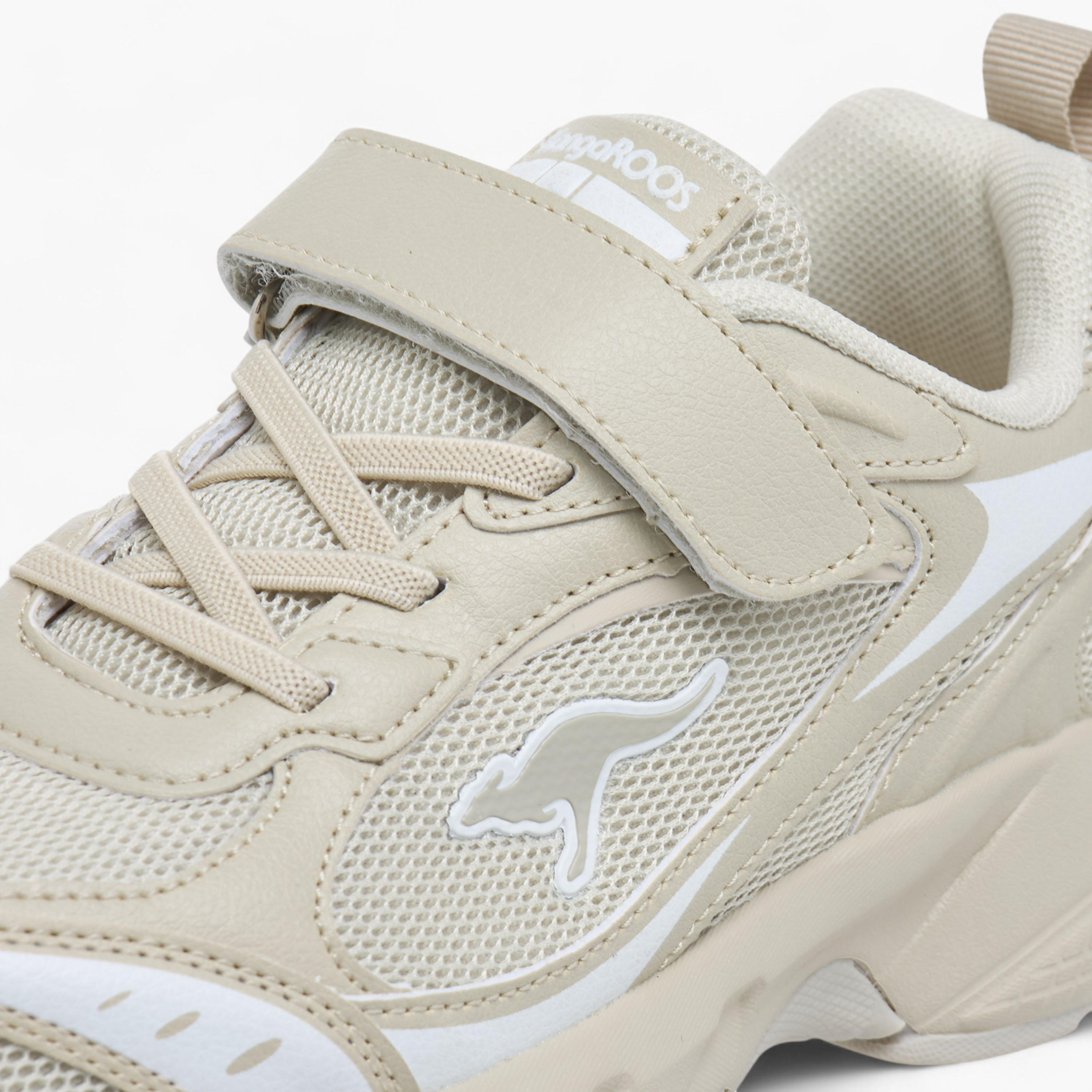 Kangaroos Girls Logo Detail Hook & Loop Walking Shoes-girls-shoes-sports-image-4