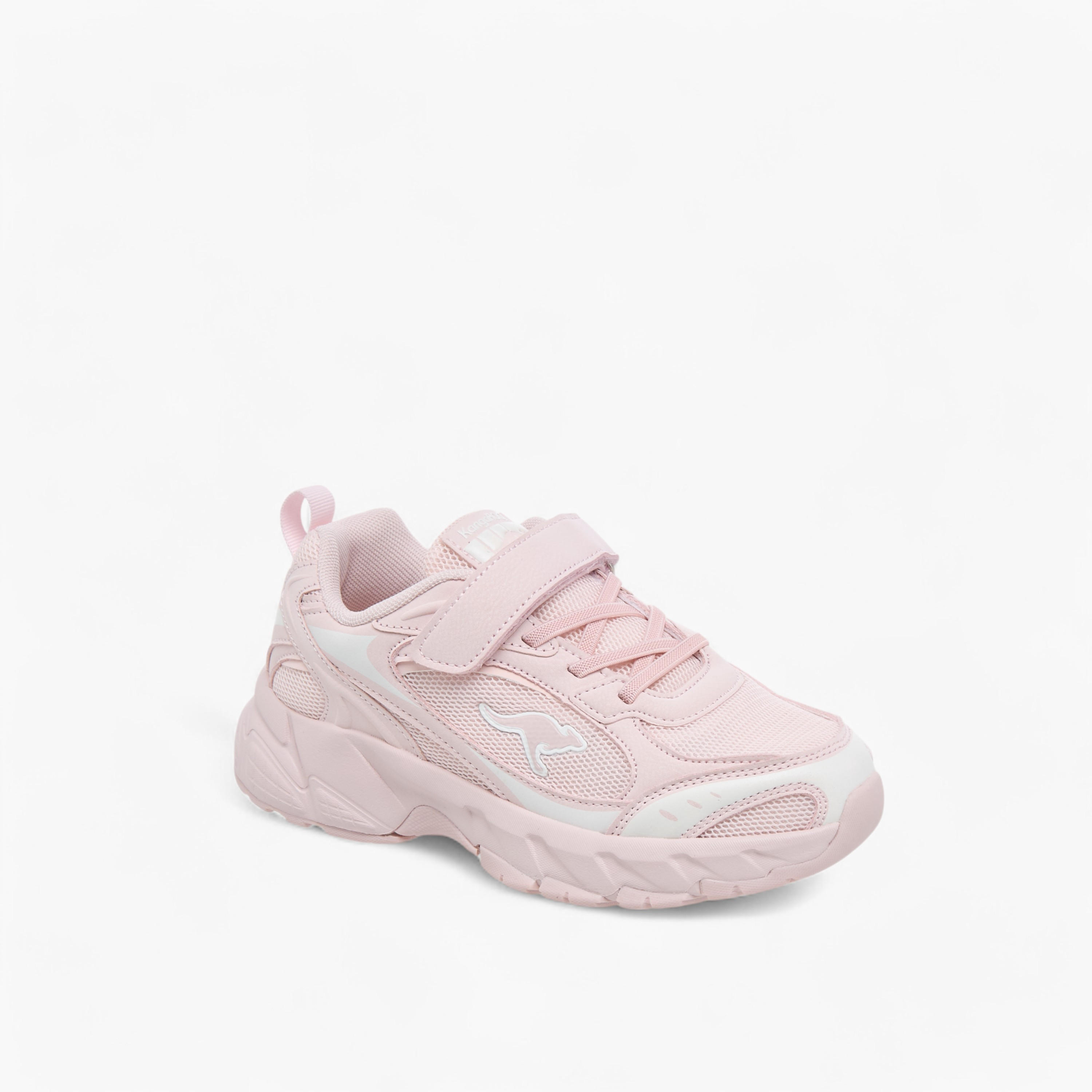 Kangaroos Girls Logo Detail Hook & Loop Walking Shoes-girls-shoes-sports-image-2