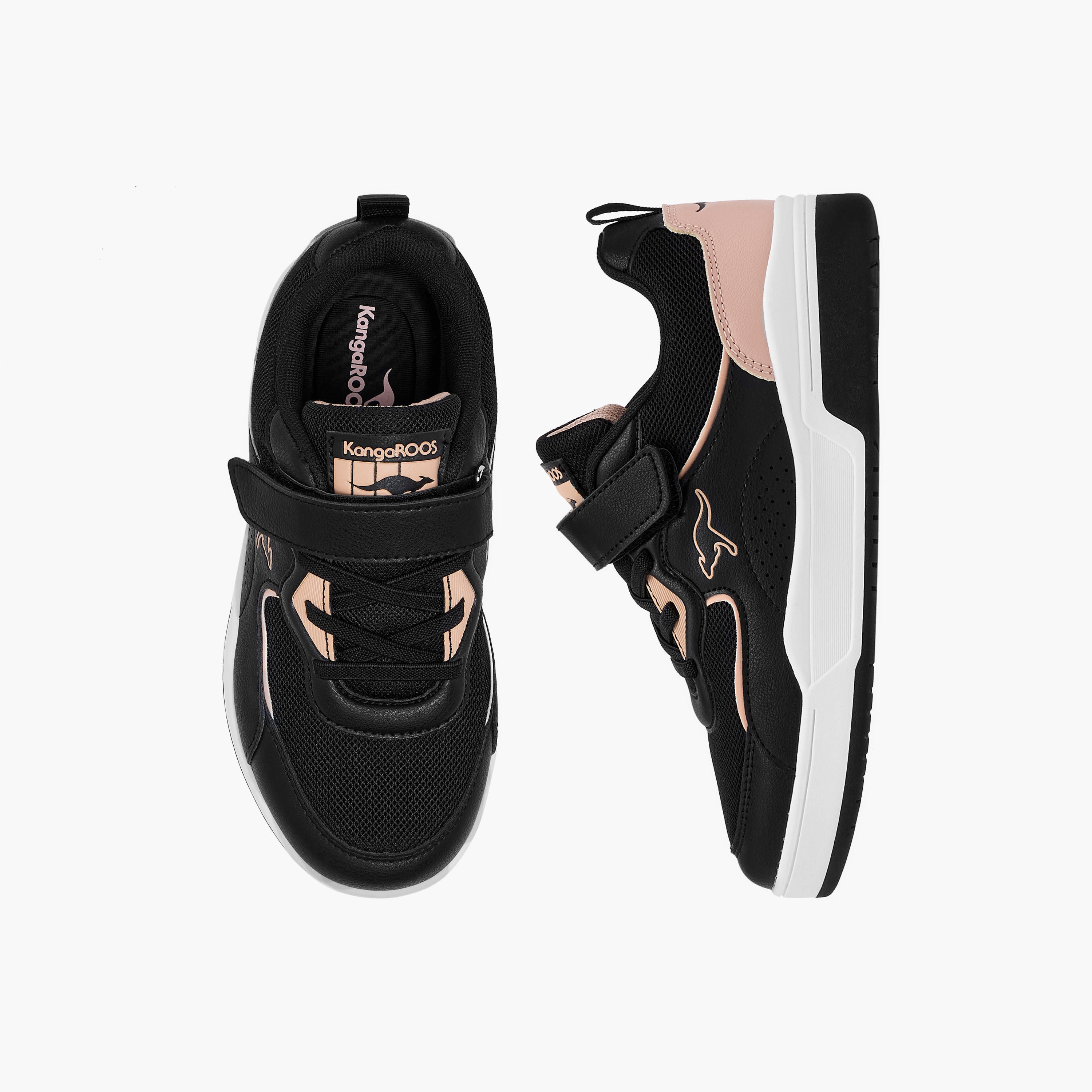 حذاء سنيكرز بقوالب ملونة وشريط إغلاق للأولاد من كانجاروس-girls-shoes-sneakers-image-1