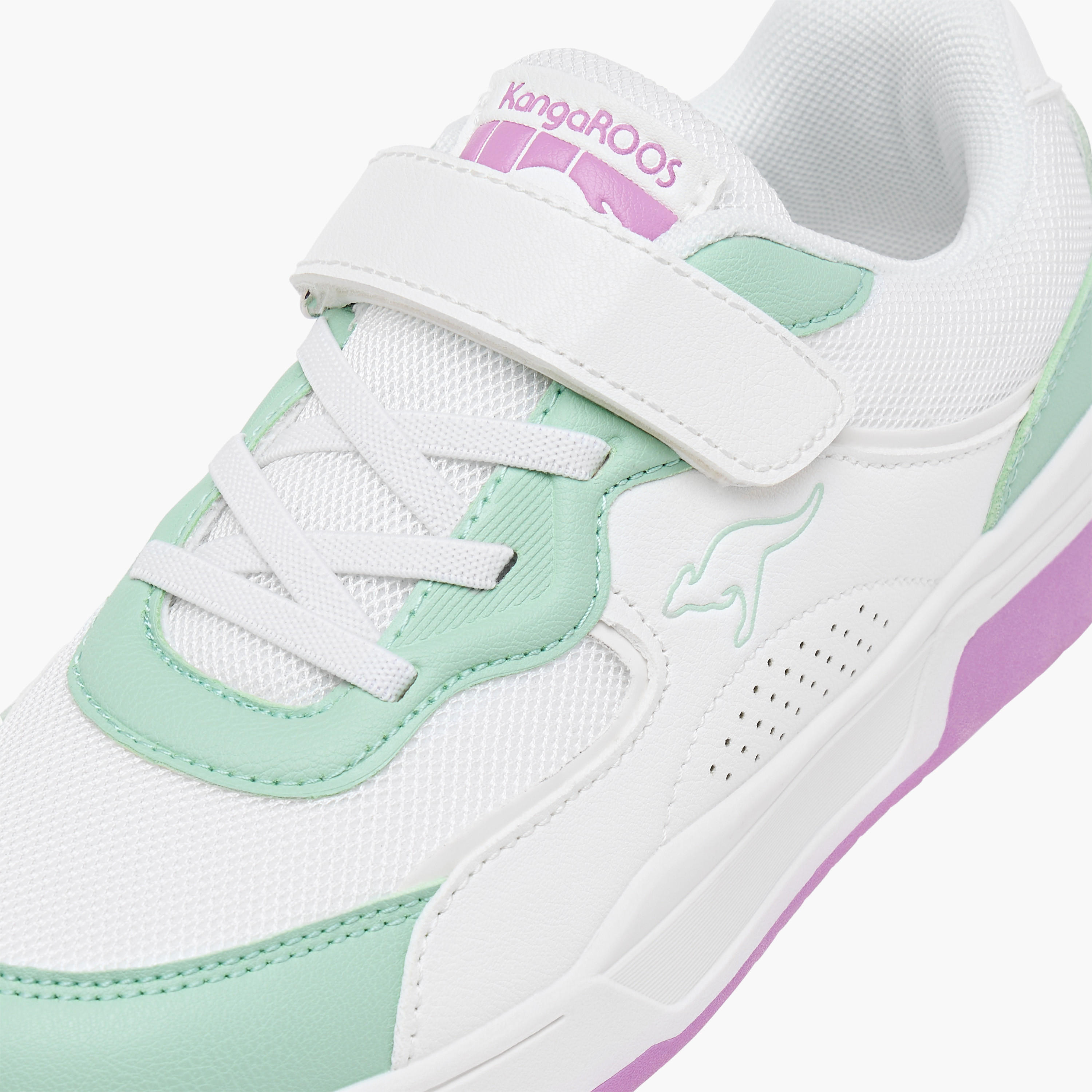 KangaROOS Boys' Colourblock Sneakers with Hook and Loop Closure-girls-shoes-sneakers-image-4