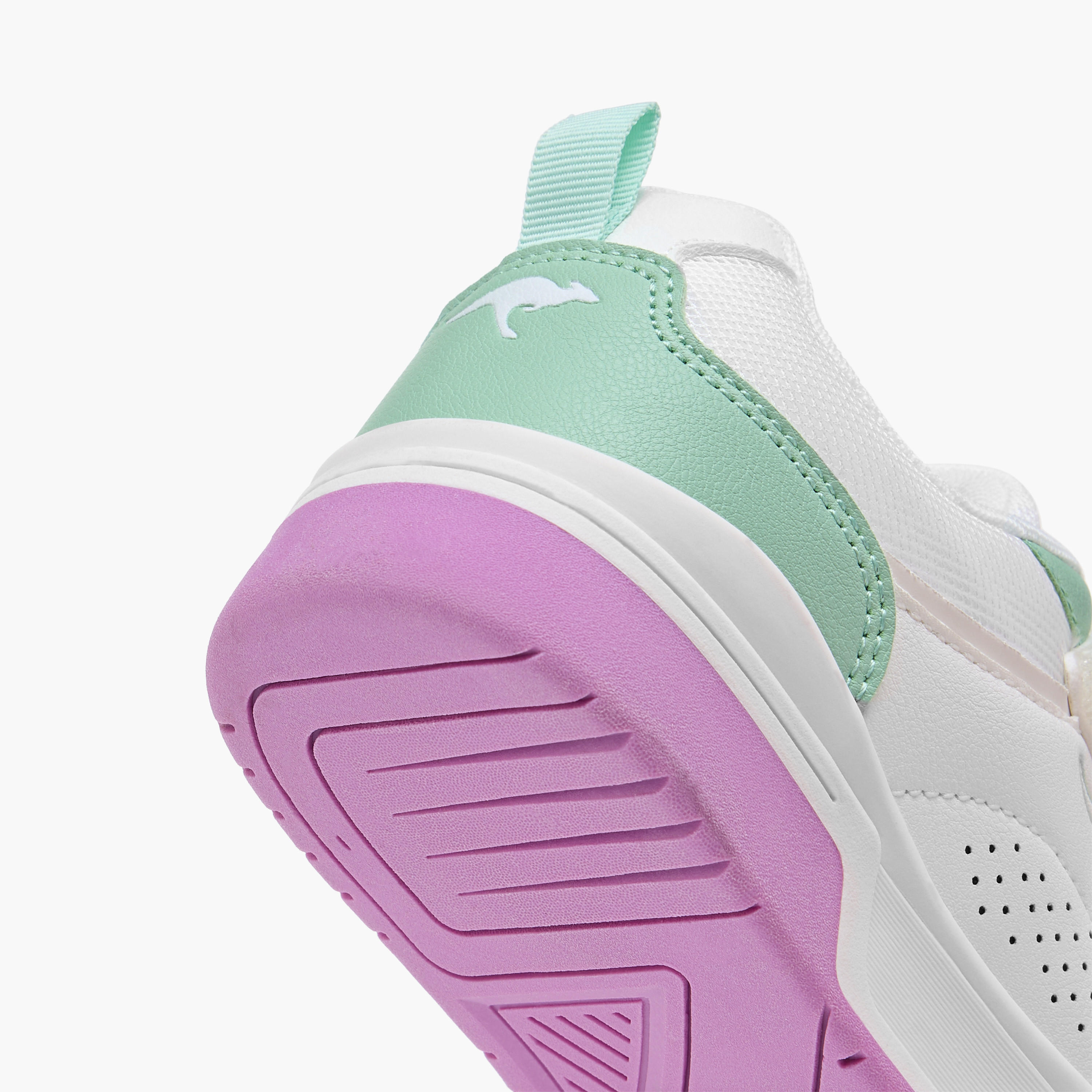 KangaROOS Boys' Colourblock Sneakers with Hook and Loop Closure-girls-shoes-sneakers-image-5