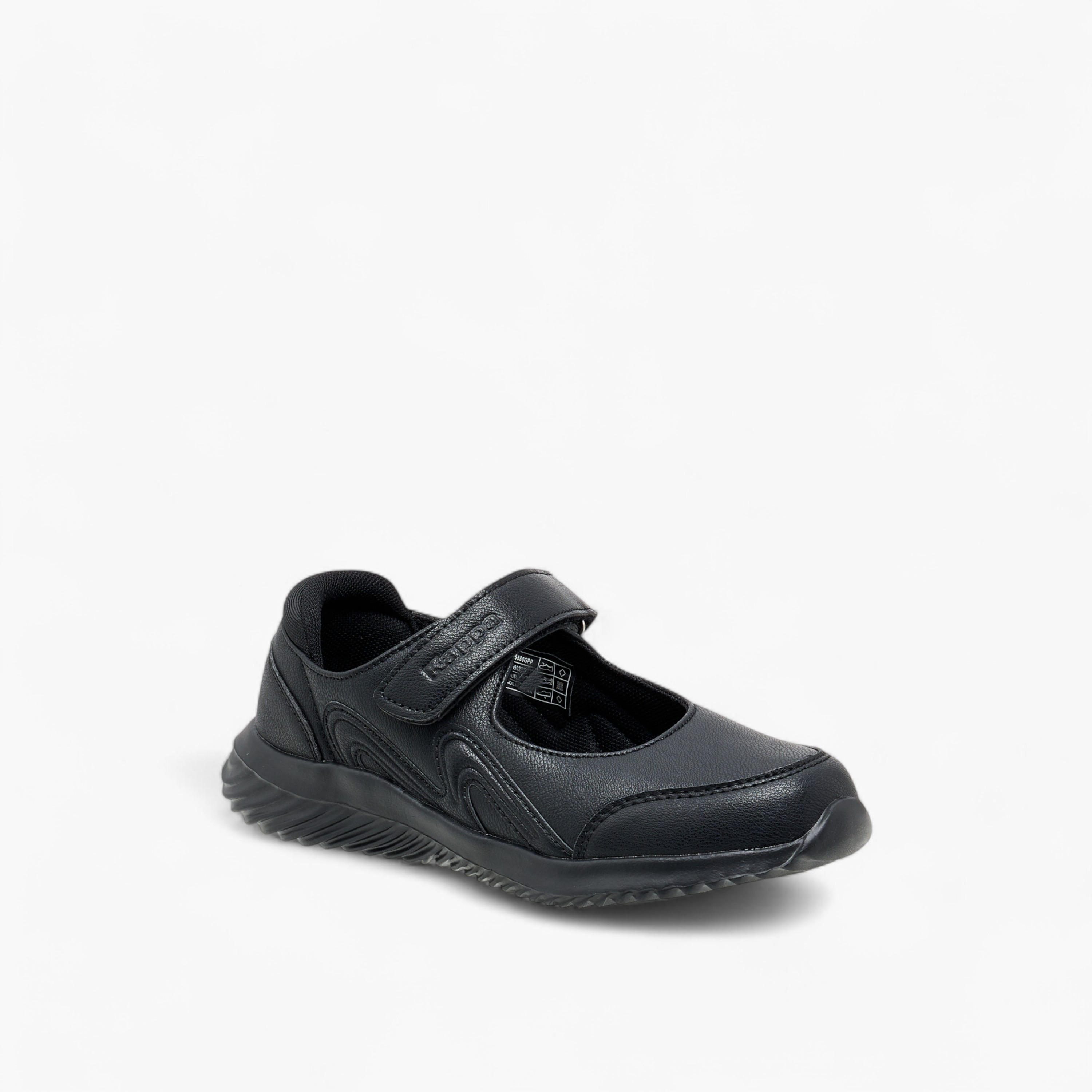 Kappa Girls' Panelled Mary Jane School Shoes with Hook and Loop Closure-girls-shoes-schoolshoes-image-2