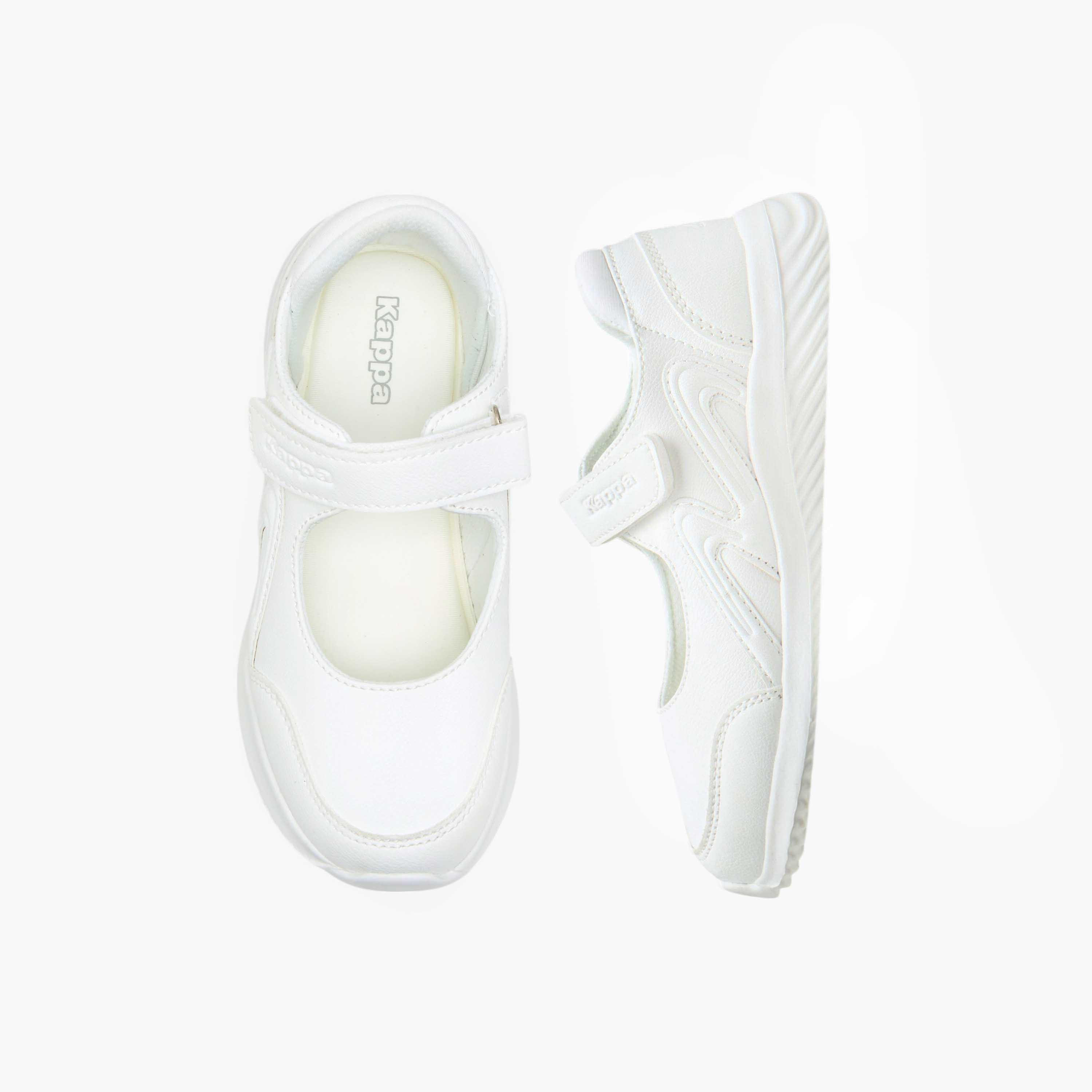 Kappa Girls' Panelled Mary Jane School Shoes with Hook and Loop Closure-girls-shoes-schoolshoes-image-1