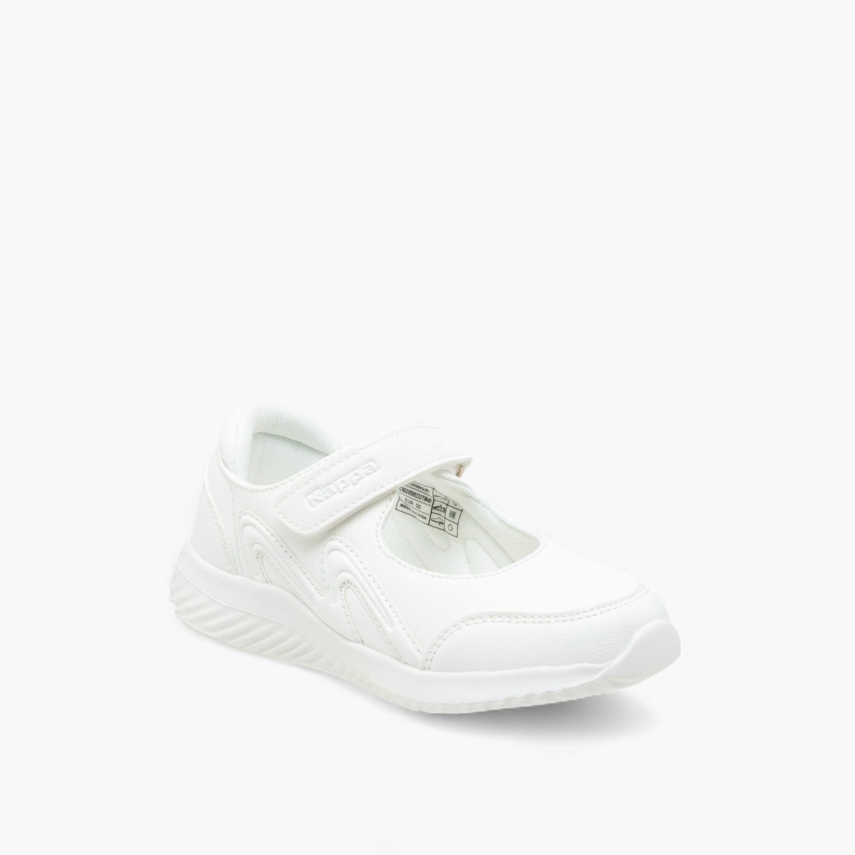 Kappa Girls' Panelled Mary Jane School Shoes with Hook and Loop Closure-girls-shoes-schoolshoes-image-2