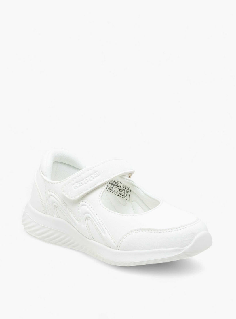 Kappa Girls' Panelled Mary Jane School Shoes with Hook and Loop Closure-girls-shoes-schoolshoes-image-2