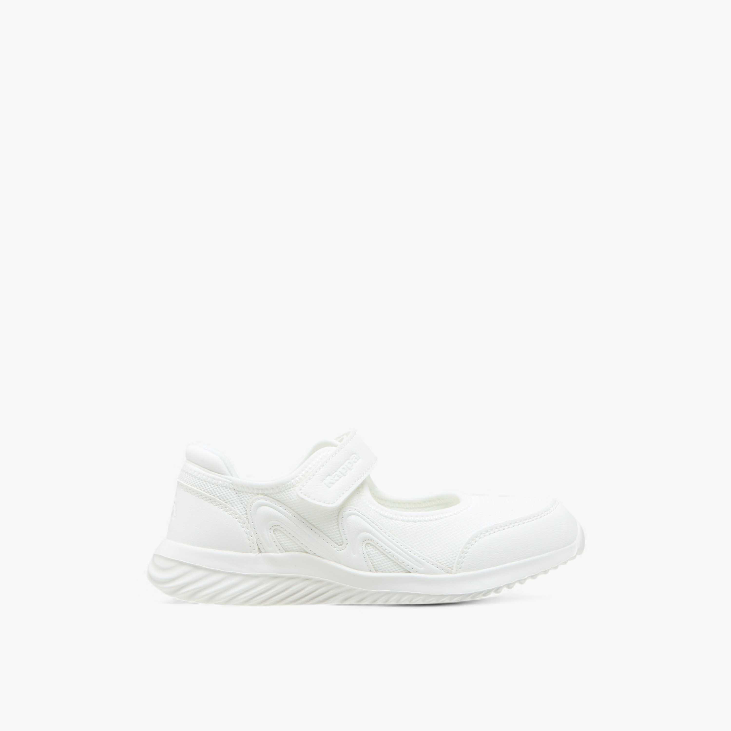 Kappa Girls' Logo Textured Mary Jane School Shoes with Hook and Loop Closure-girls-shoes-schoolshoes-image-3