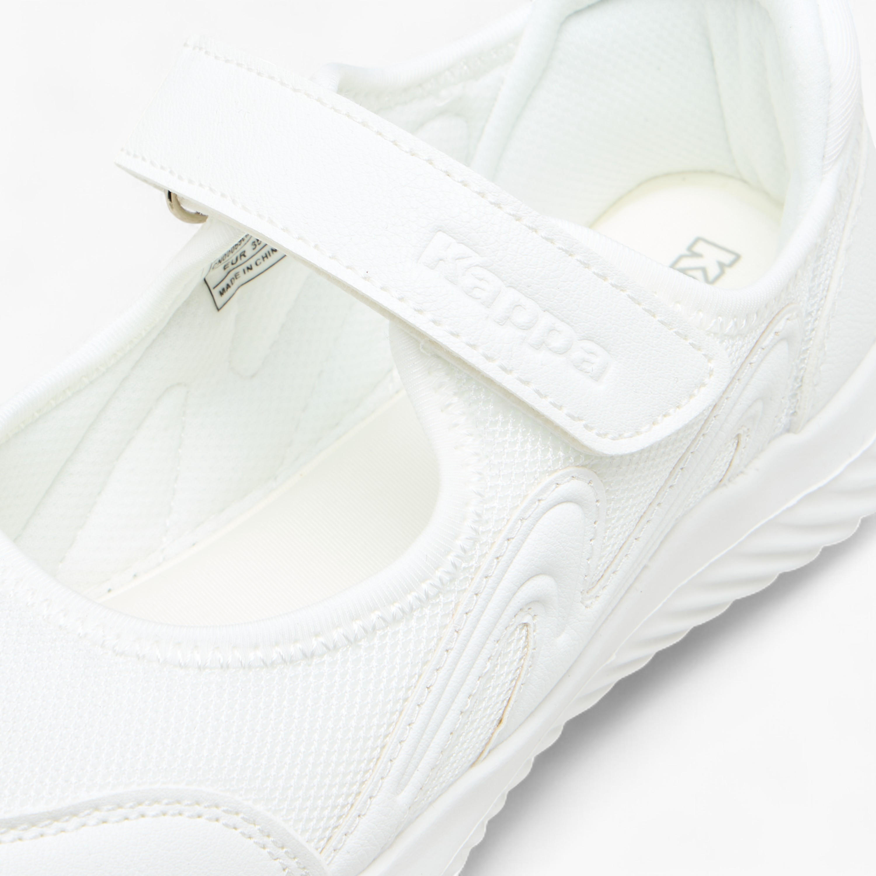 Kappa Girls' Logo Textured Mary Jane School Shoes with Hook and Loop Closure-girls-shoes-schoolshoes-image-4