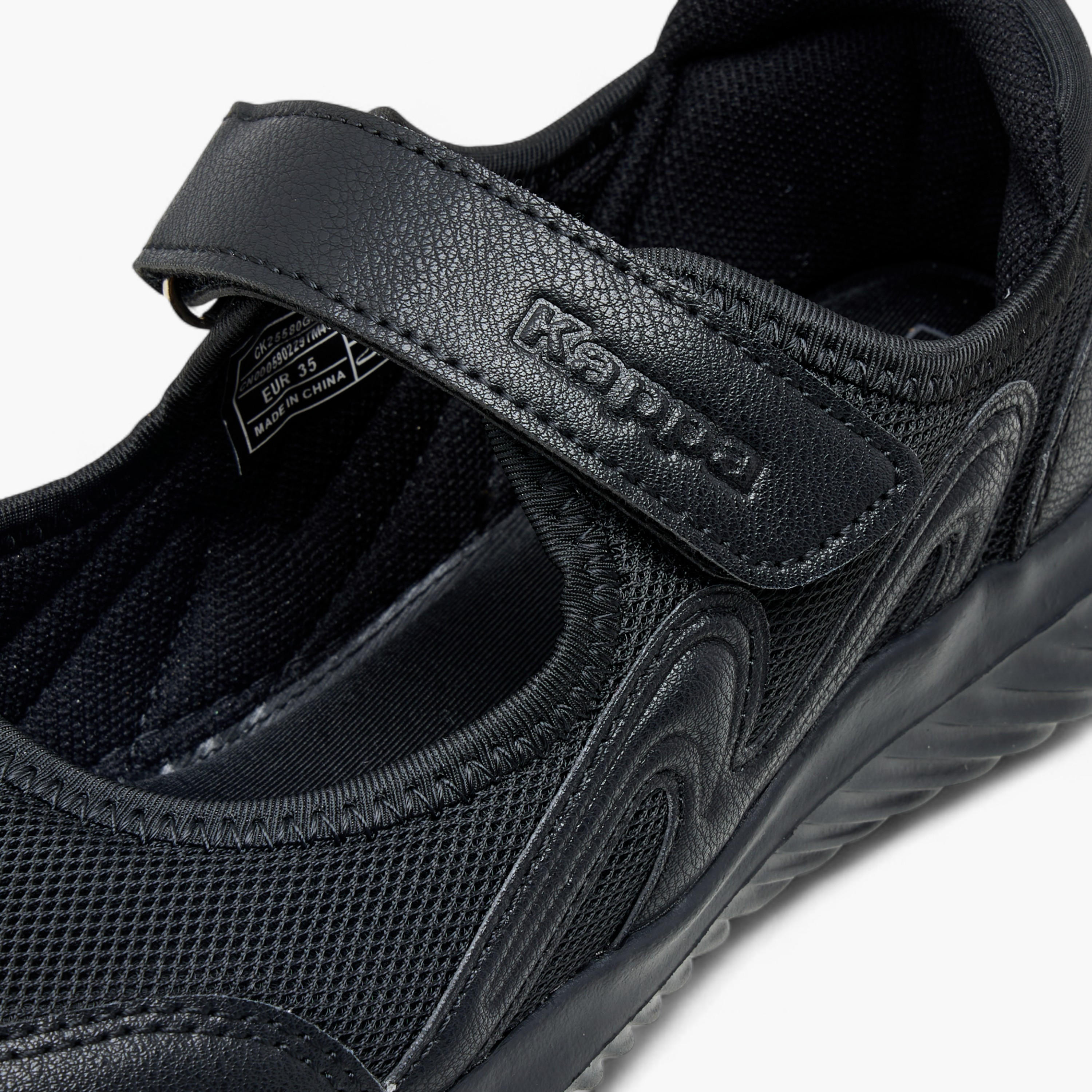 Kappa Girls' Textured School Shoes with Hook and Loop Closure-girls-shoes-schoolshoes-image-4
