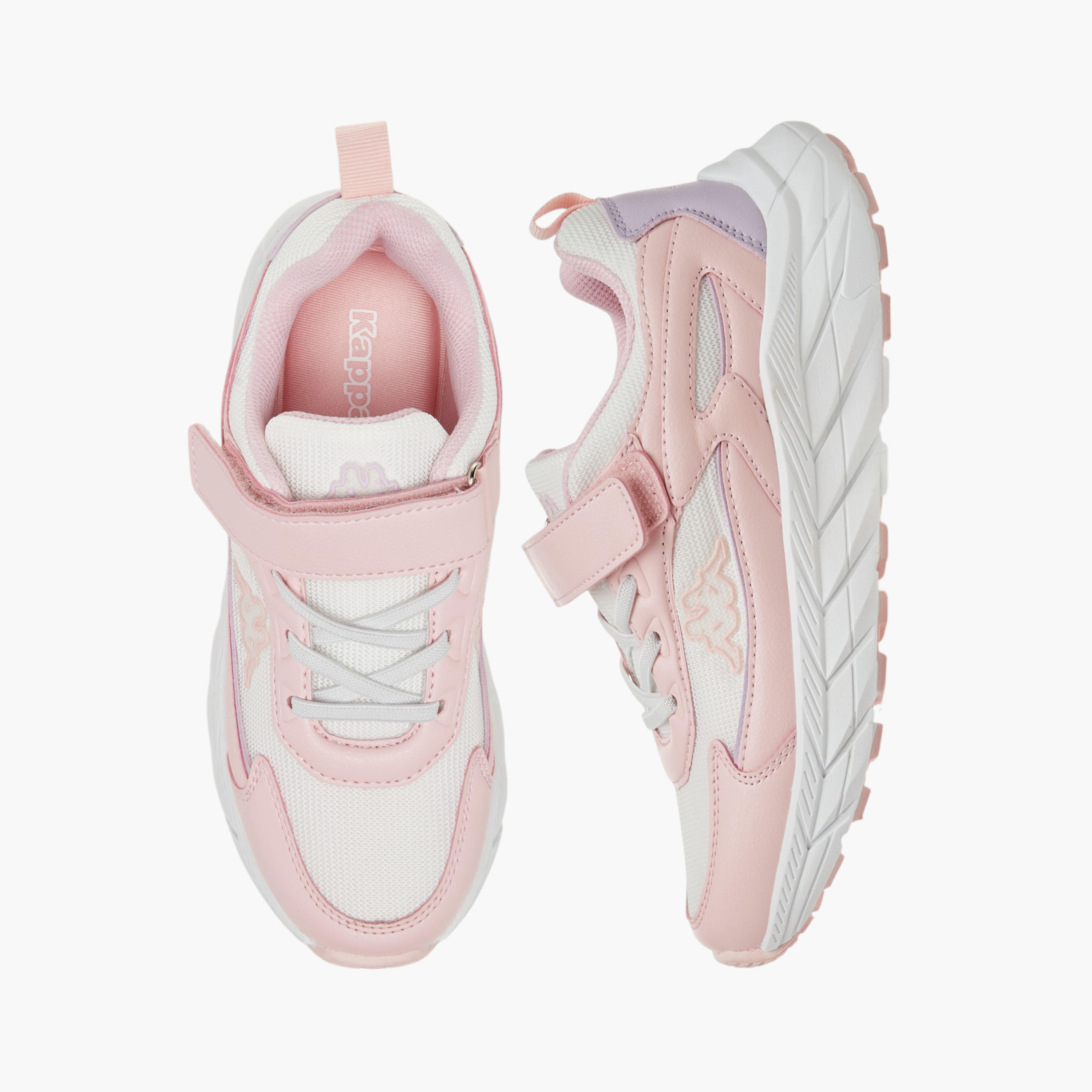 Kappa Girls Logo Detail Hook & Loop Walking Shoes-girls-shoes-sneakers-image-1