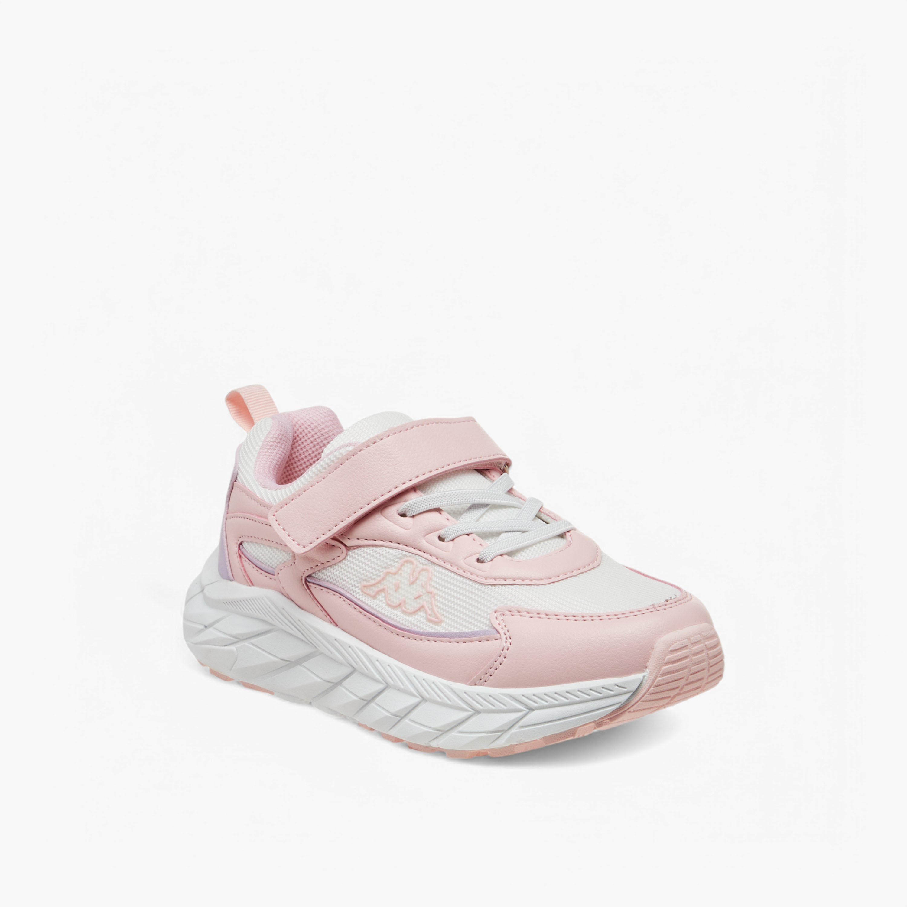 Kappa Girls Logo Detail Hook & Loop Walking Shoes-girls-shoes-sneakers-image-2