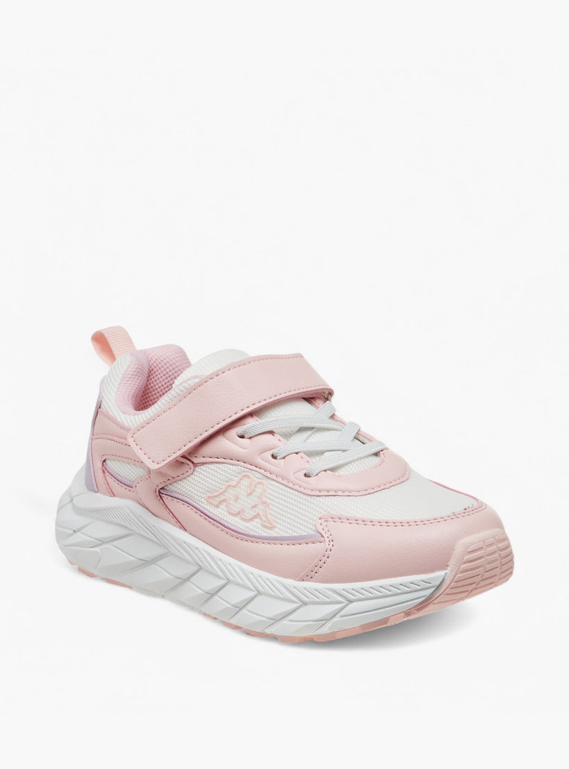 Kappa Girls Logo Detail Hook & Loop Walking Shoes-girls-shoes-sneakers-image-2
