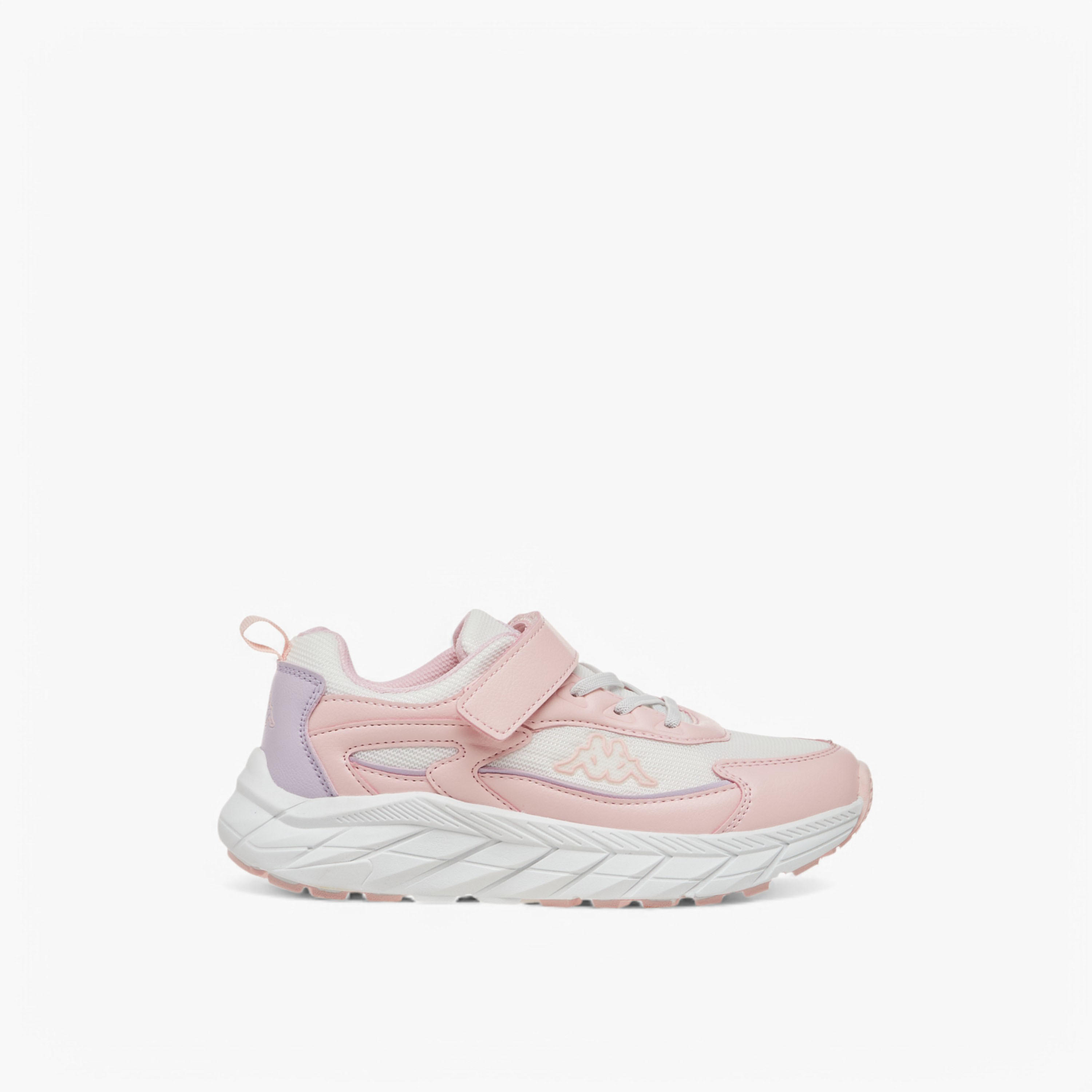Kappa Girls Logo Detail Hook & Loop Walking Shoes-girls-shoes-sneakers-image-3