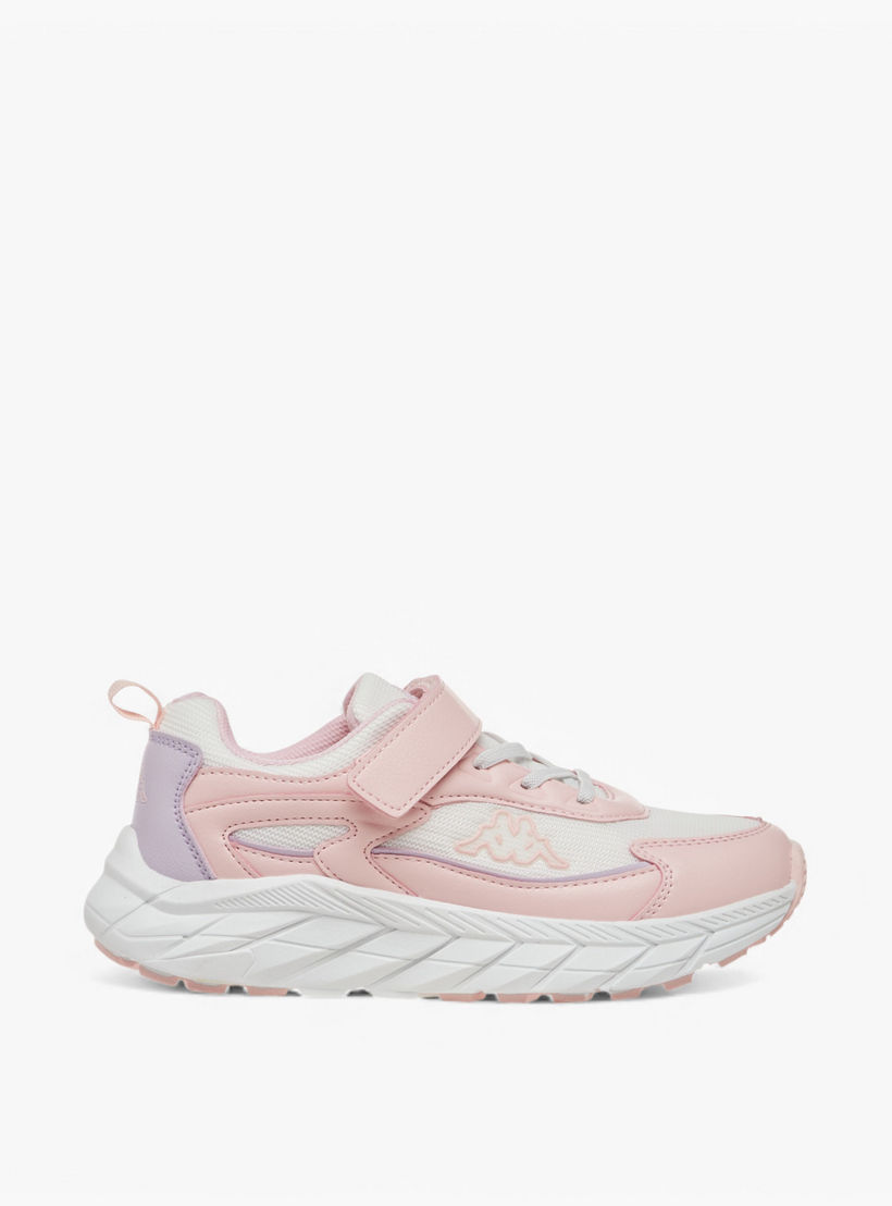 Kappa Girls Logo Detail Hook & Loop Walking Shoes-girls-shoes-sneakers-image-3