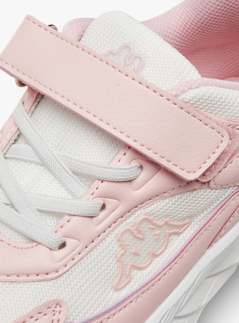 Kappa Girls Logo Detail Hook & Loop Walking Shoes-girls-shoes-sneakers-image-4