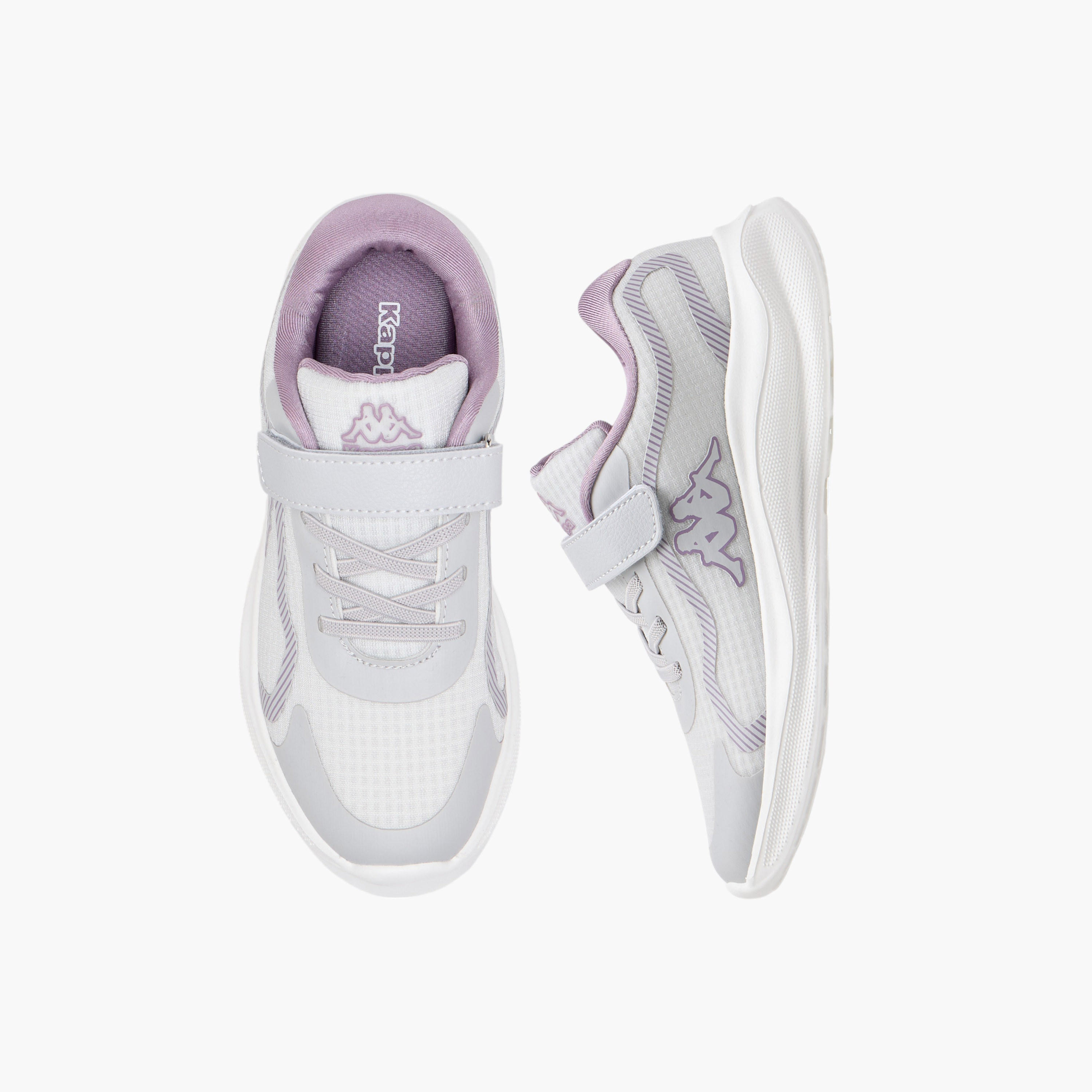 Kappa Girls' Textured Sports Shoes with Hook and Loop Closure-girls-shoes-sports-image-1