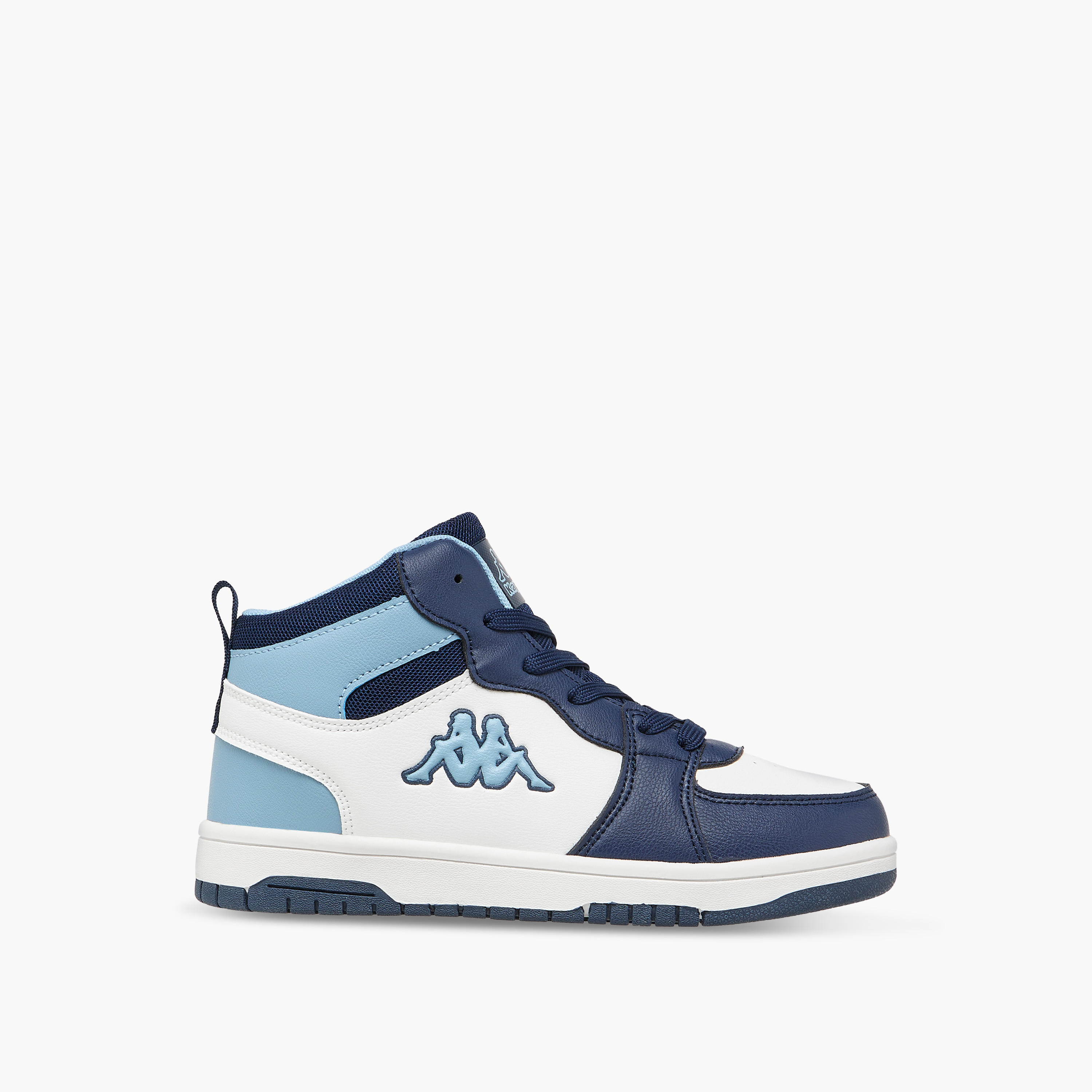 Kappa Boys' Panelled High Top Lace-Up Sneakers with Pull Tab-boys-shoes-sneakers-image-3