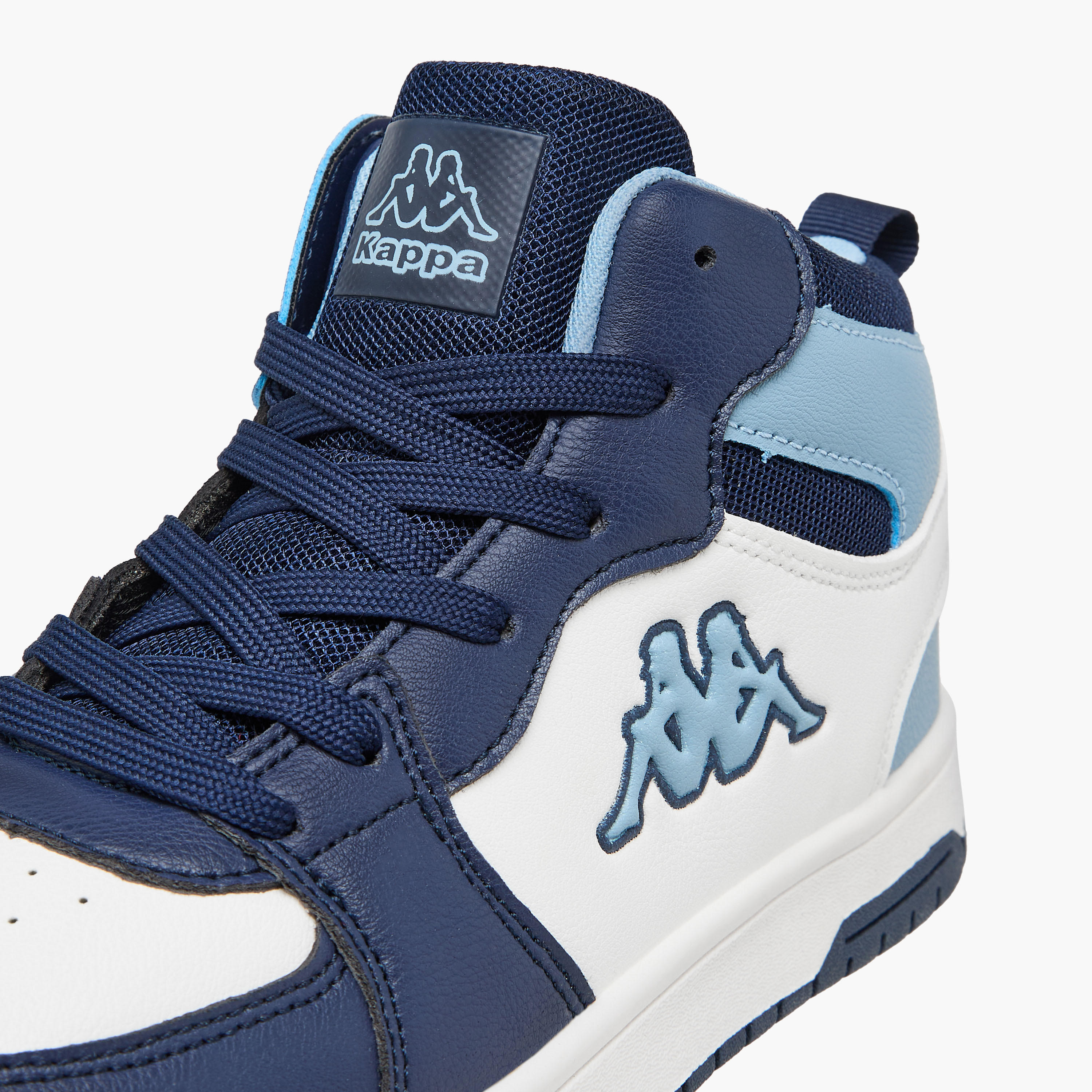 Kappa Boys' Panelled High Top Lace-Up Sneakers with Pull Tab-boys-shoes-sneakers-image-4