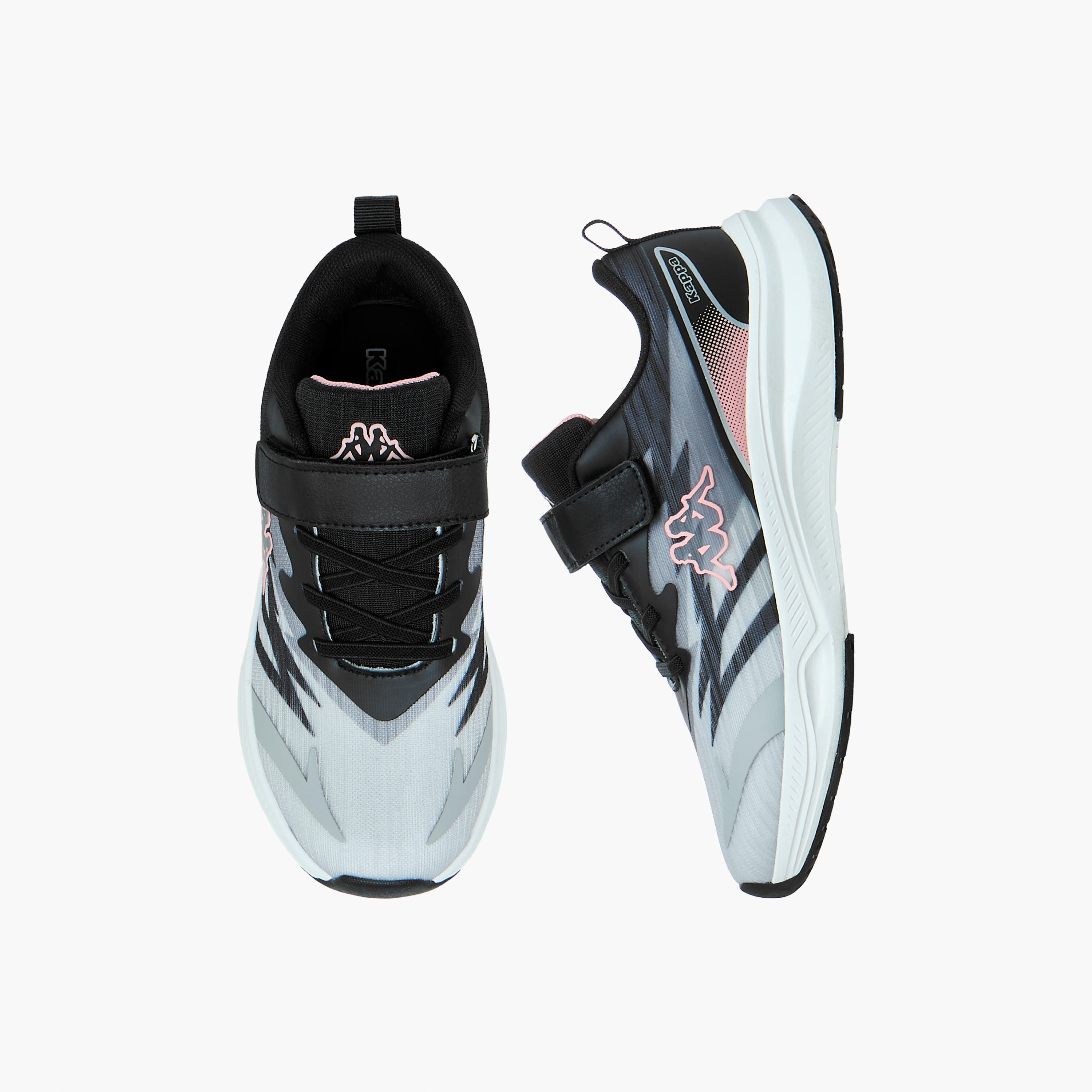 Kappa Girls Printed Hook & Loop Walking Shoes-girls-shoes-sports-image-1