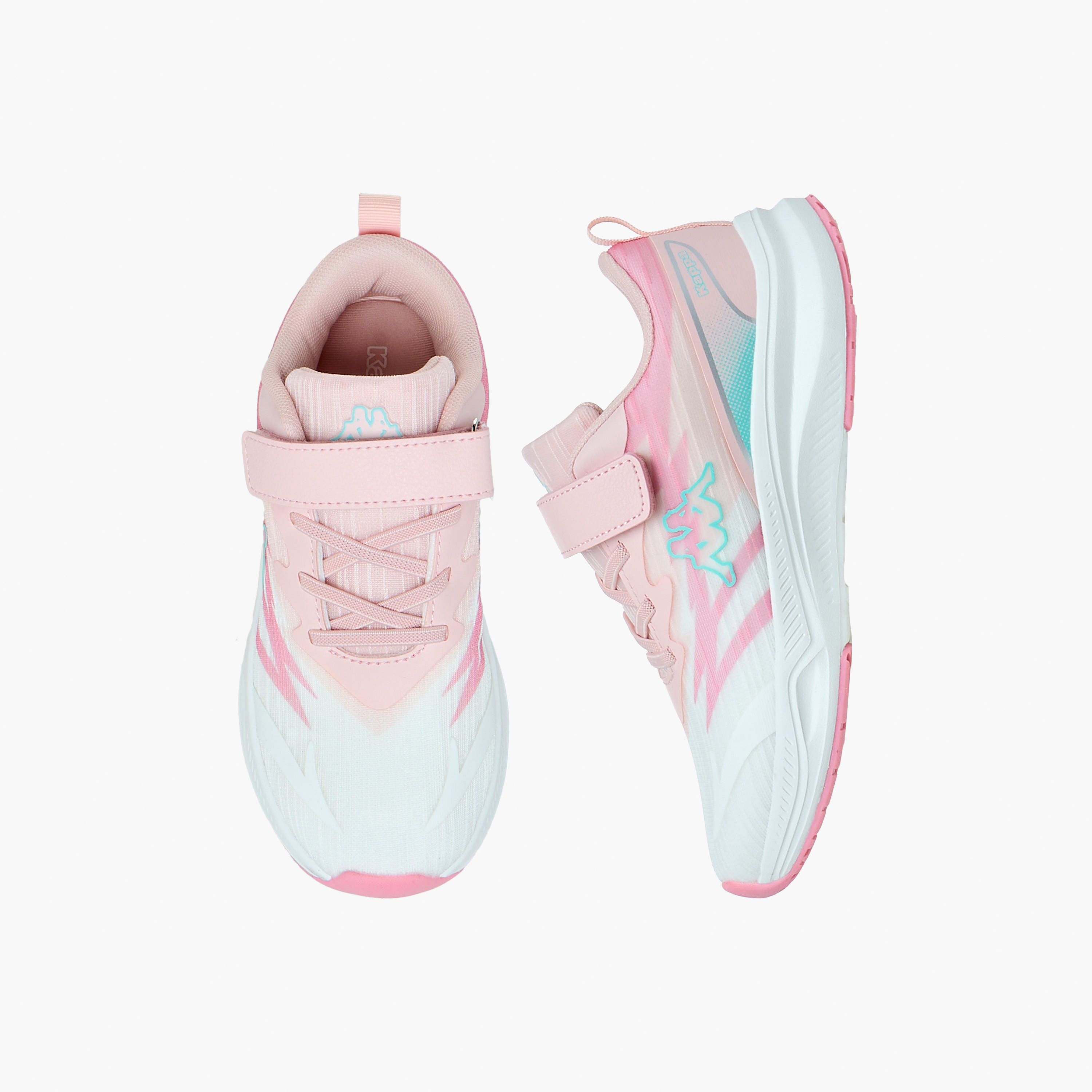 Kappa Girls Printed Hook & Loop Walking Shoes-girls-shoes-sports-image-1