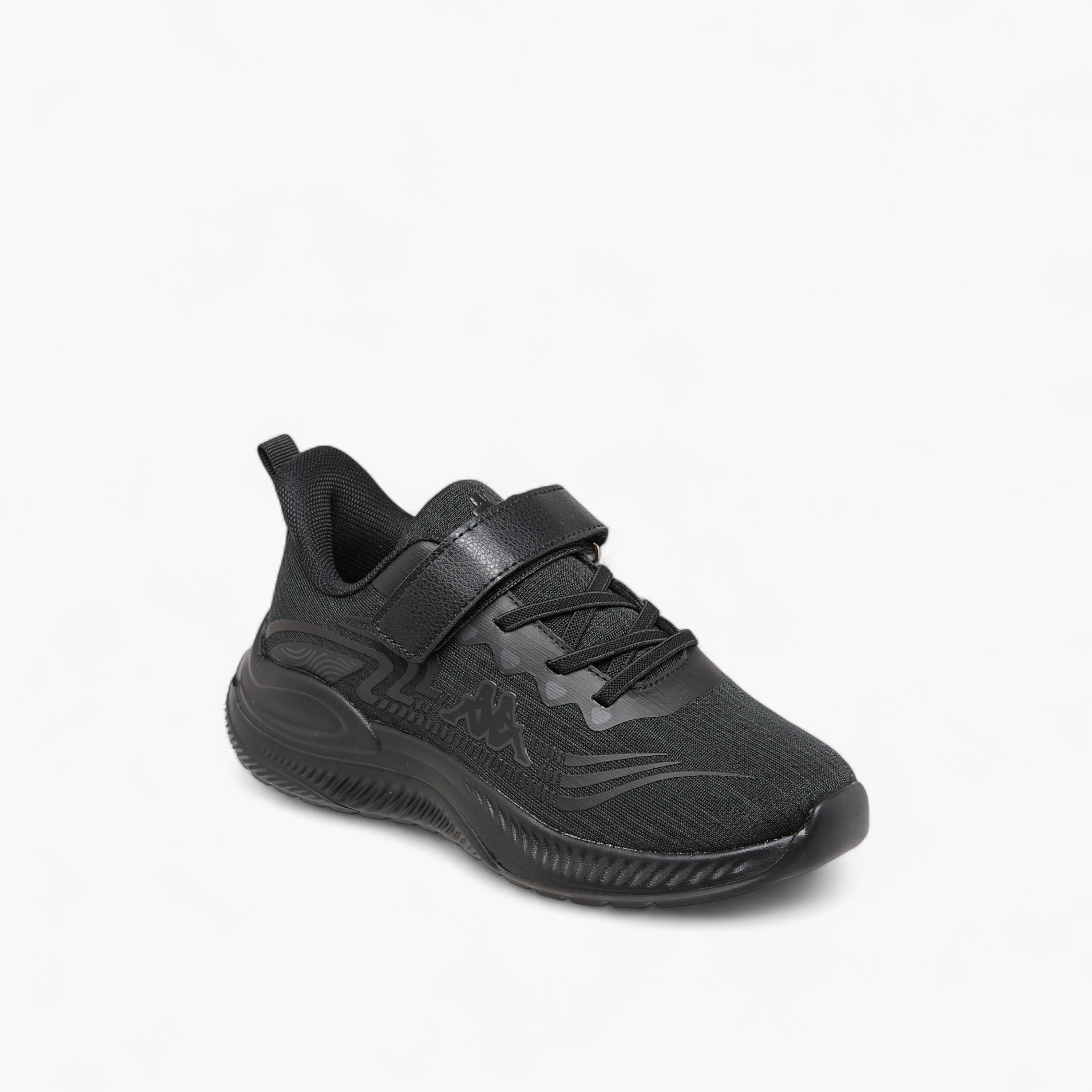 Kappa Girls Logo Print Hook & Loop Walking Shoes-girls-shoes-sports-image-2