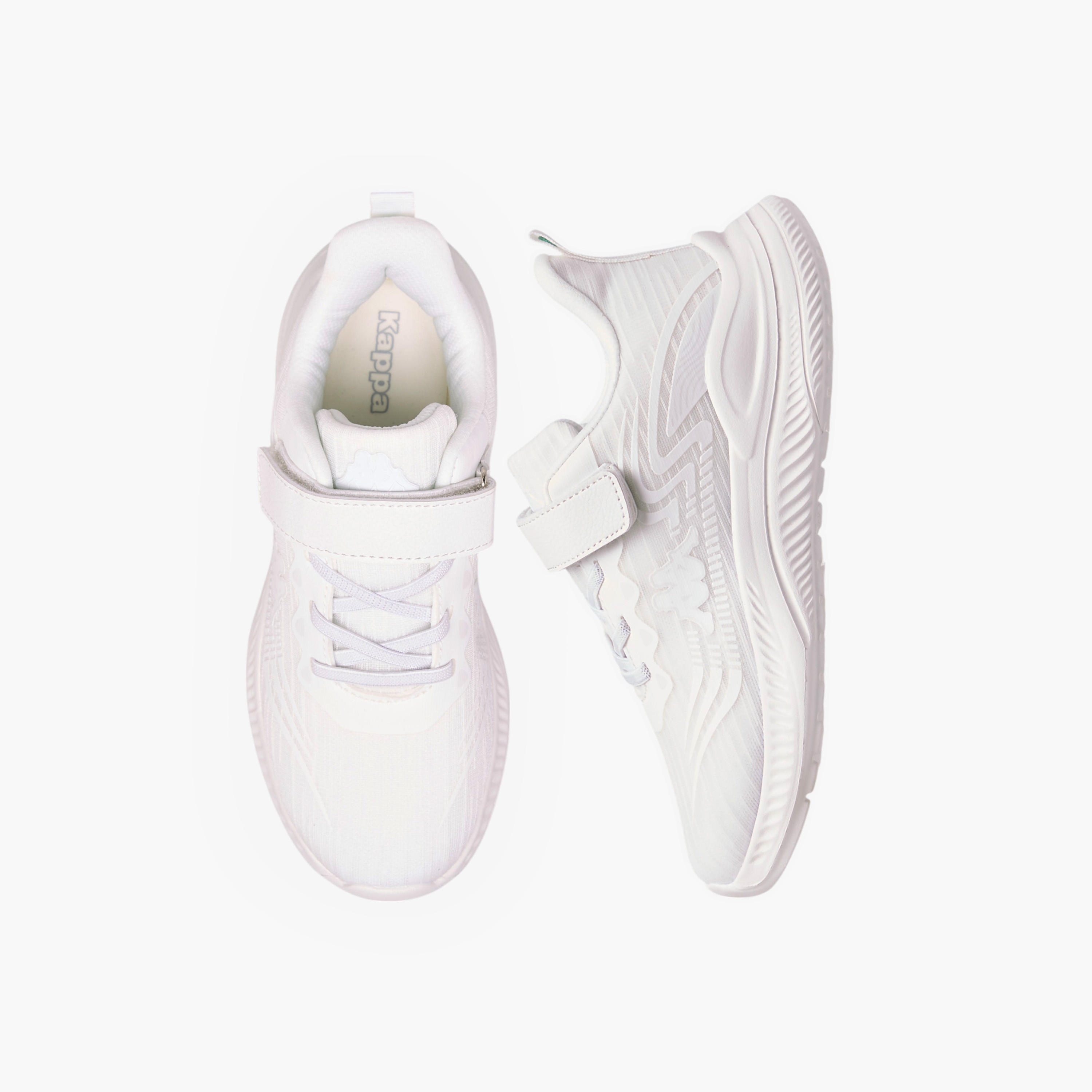 Kappa Girls Logo Print Hook & Loop Walking Shoes-girls-shoes-sports-image-1