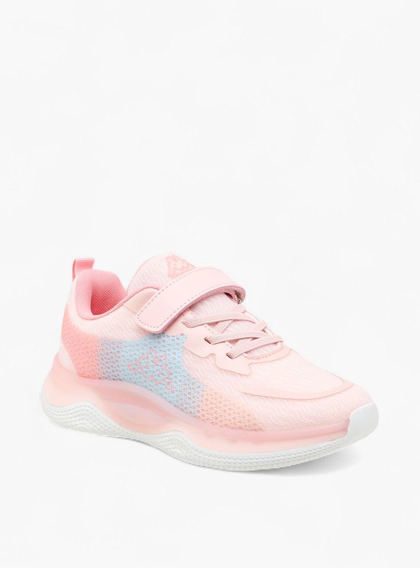 Kappa Girls' Logo Print Sports Shoes with Hook and Loop Closure-girls-shoes-sports-image-2