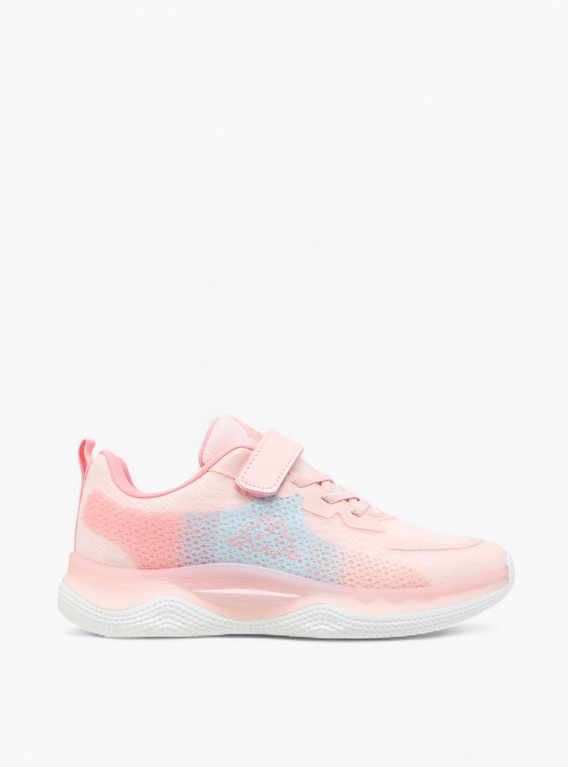 Kappa Girls' Logo Print Sports Shoes with Hook and Loop Closure-girls-shoes-sports-image-3