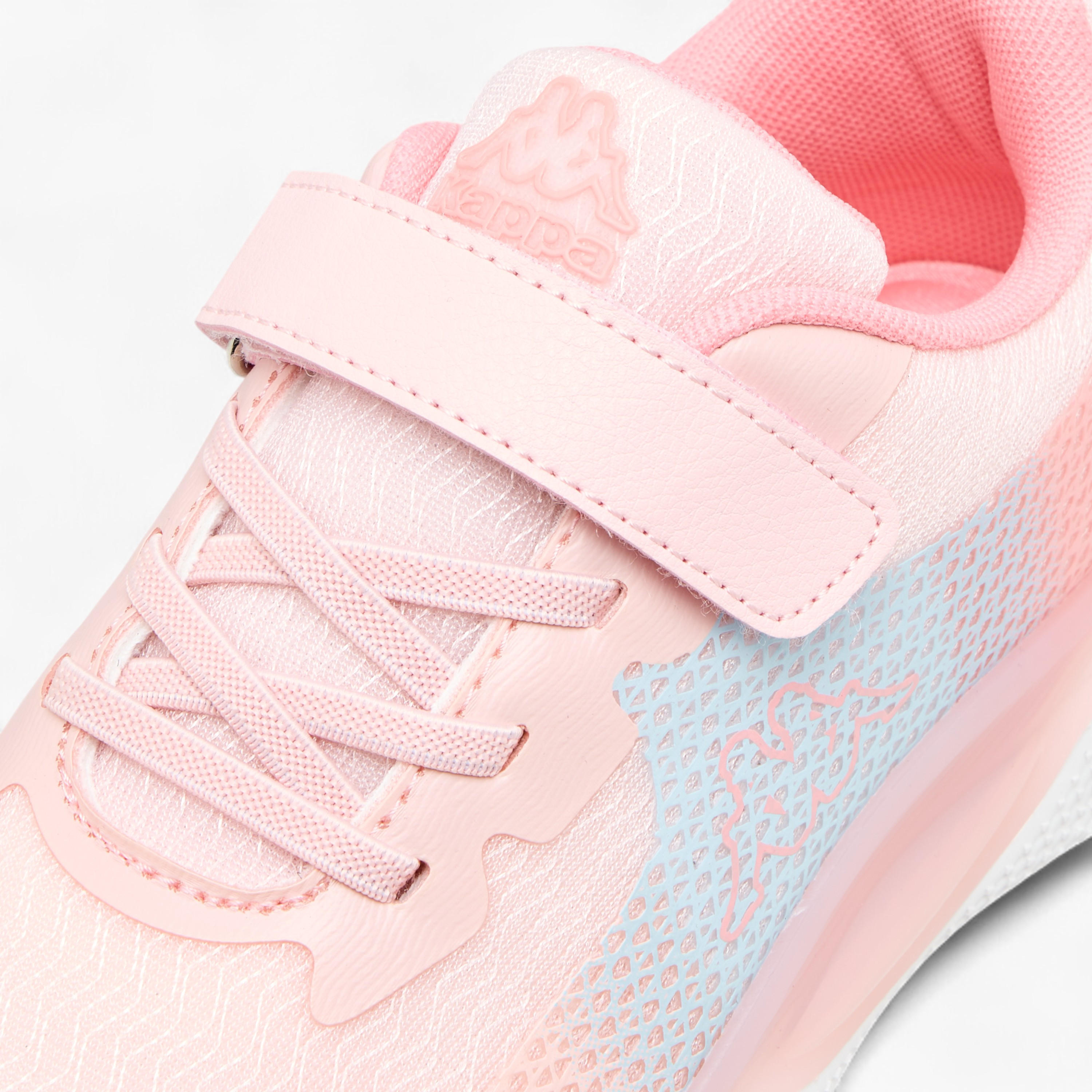 Kappa Girls' Logo Print Sports Shoes with Hook and Loop Closure-girls-shoes-sports-image-4