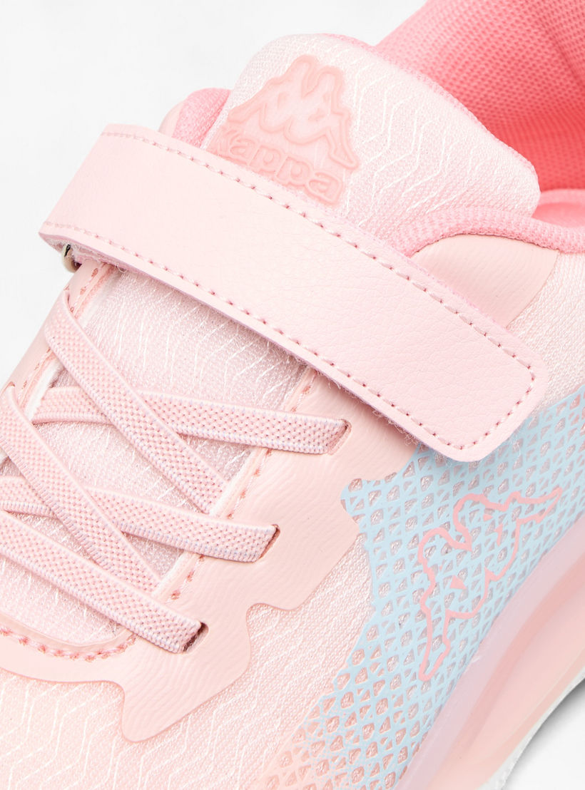 Kappa Girls' Logo Print Sports Shoes with Hook and Loop Closure-girls-shoes-sports-image-4