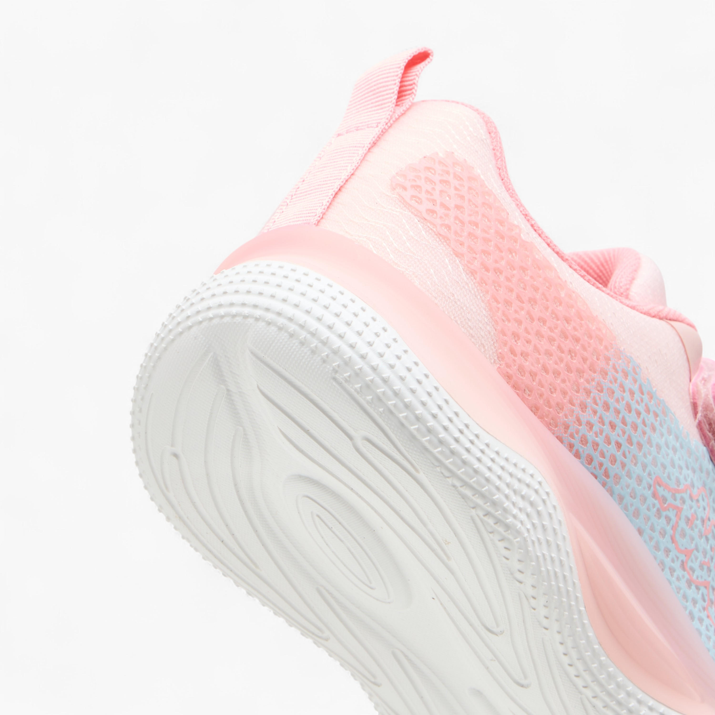 Kappa Girls' Logo Print Sports Shoes with Hook and Loop Closure-girls-shoes-sports-image-5